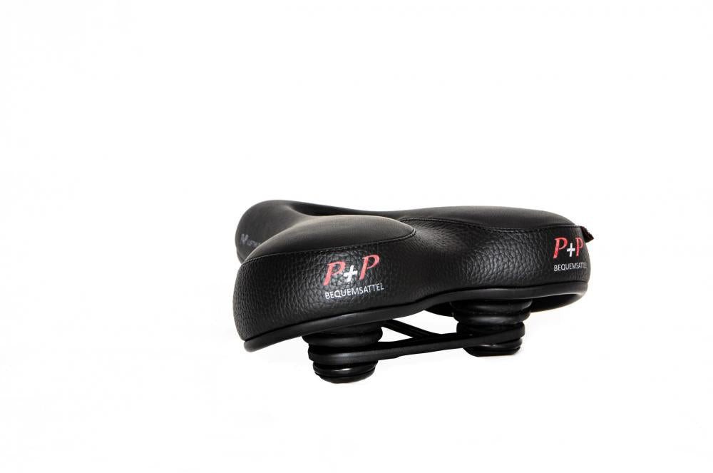 P&P Bequemsattel Fahrradsattel P&P Luftikus Neo Bequemsattel schwarz, Unisex  Ergonomischer Fahrrads