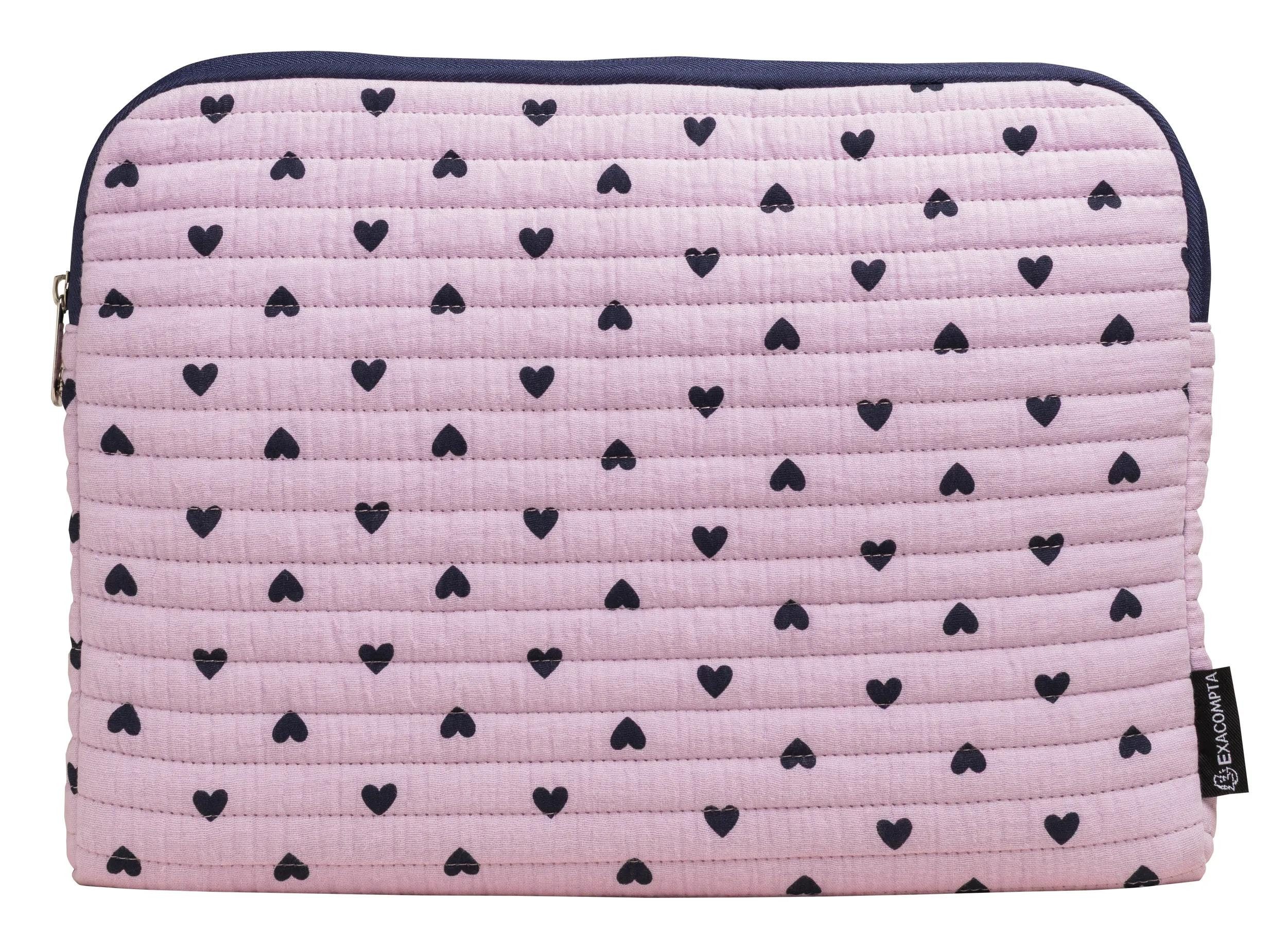 EXACOMPTA Laptoptasche Laptophülle 13-14'' Herzen - Malve 17264E, Laptophüllen