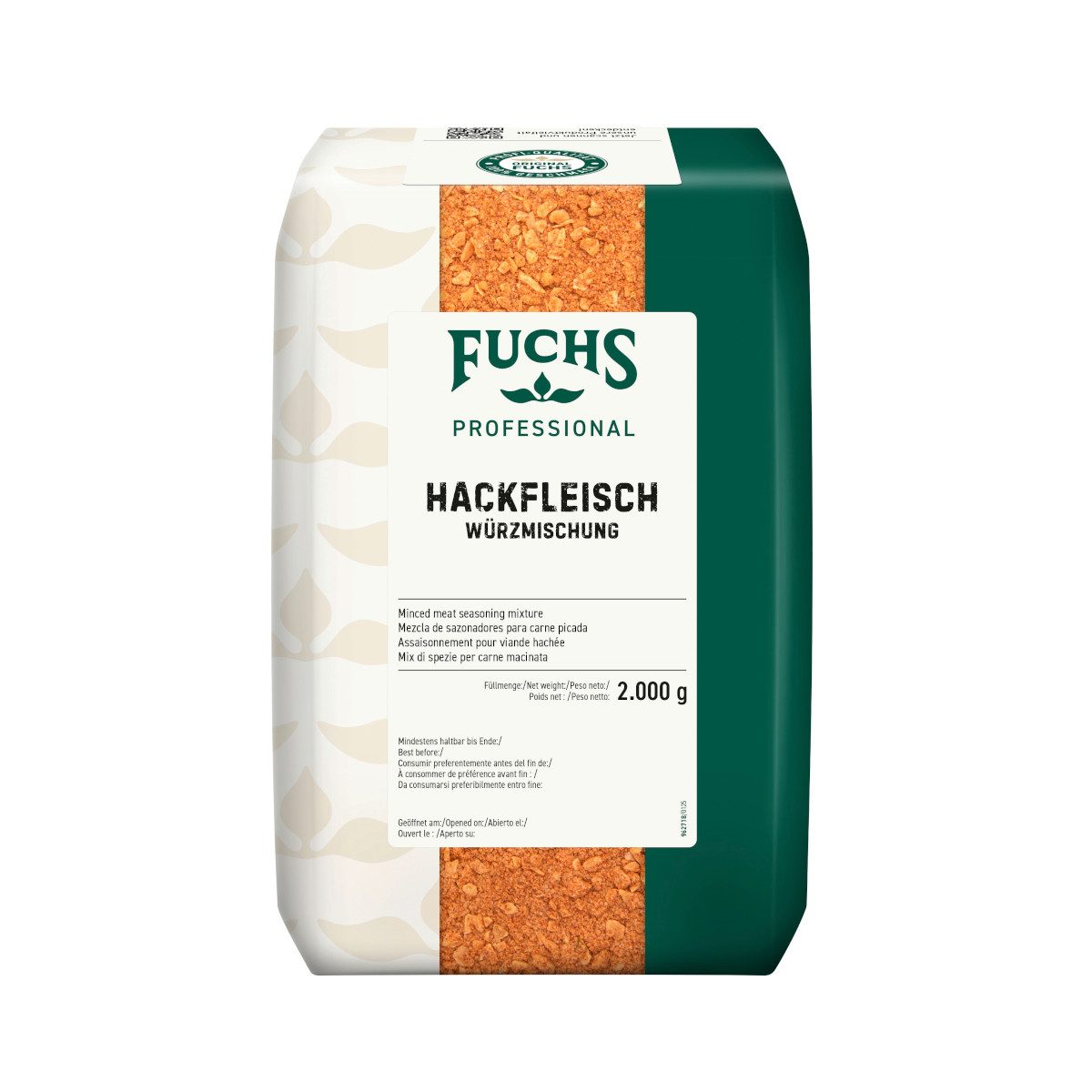 Fuchs Foodservice Gewürz, Fuchs Professional Hackfleisch Würzmischung fein abgestimmt 2000g