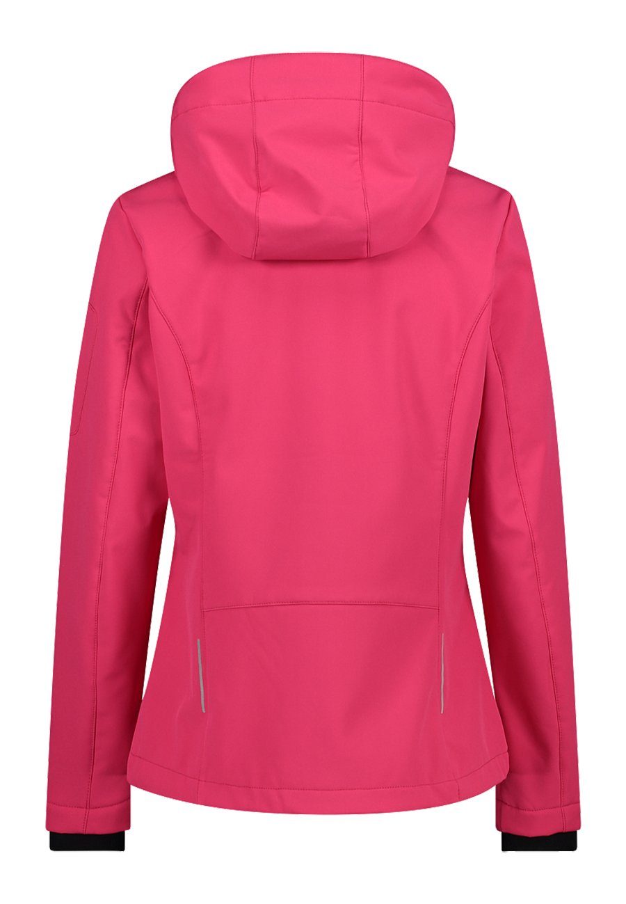 CMP Softshelljacke CMP Damen Softshelljacke Zip mit Hood pink Innenfleece