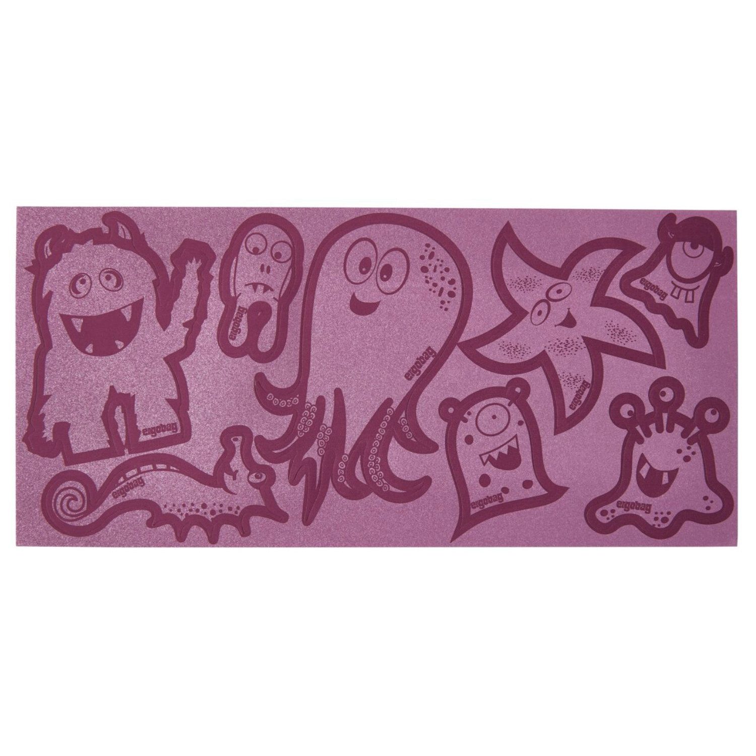 ergobag Reflektor-Aufkleber Reflexie-Sticker Set Lila