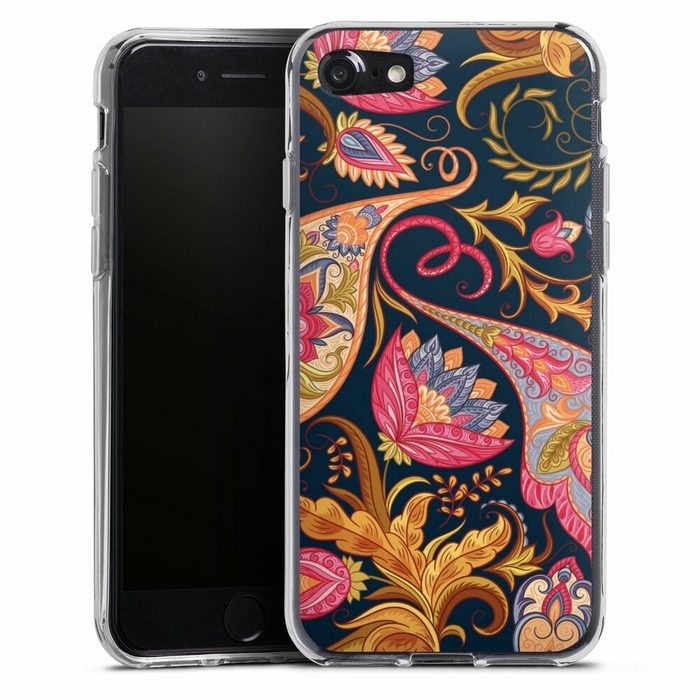 DeinDesign Handyhülle Muster Ornamente Mandala Floral Autumn 1 Apple iPhone SE (2022) Silikon Hülle Bumper Case Handy Schutzhülle