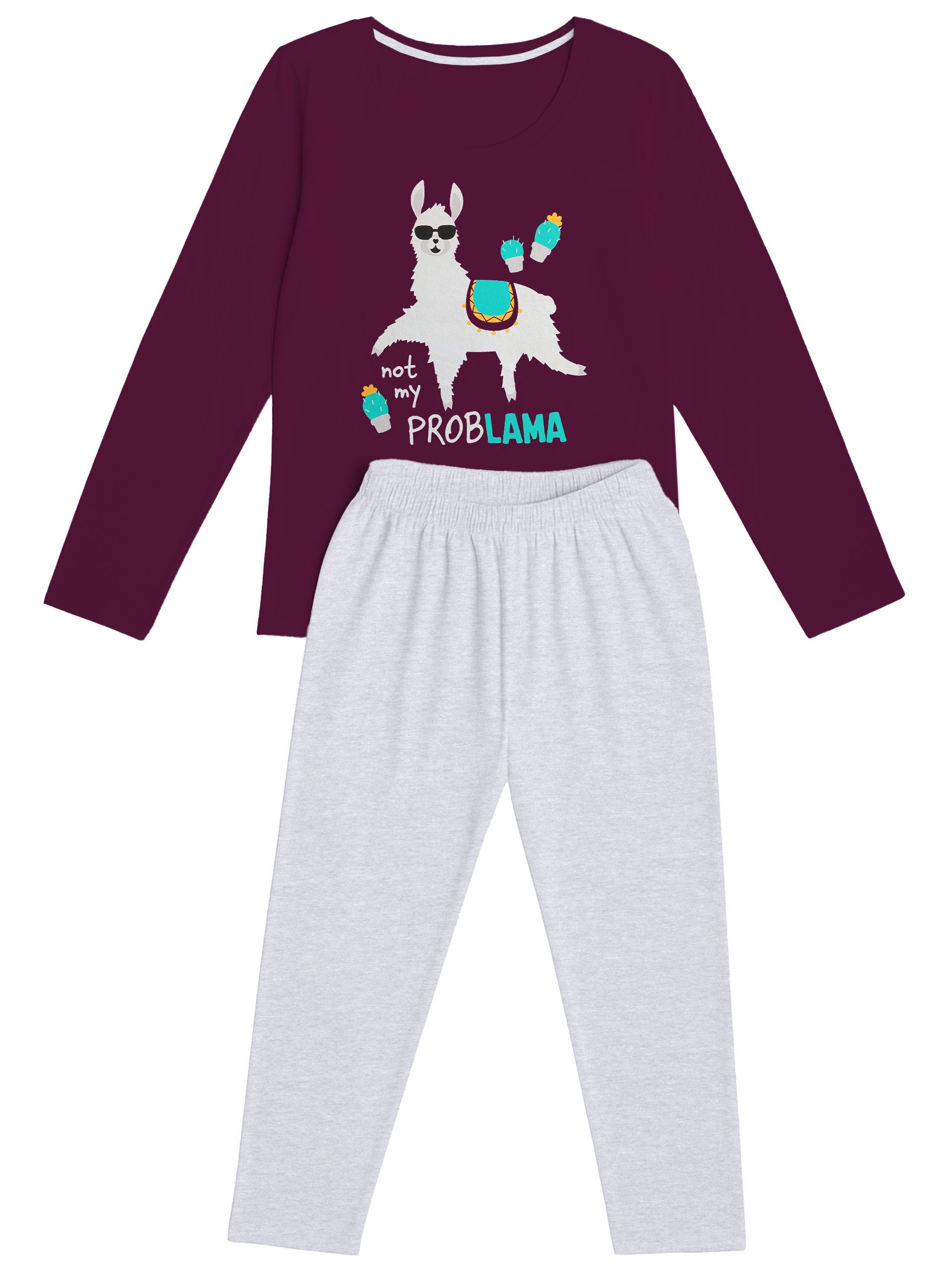 United Labels® Schlafanzug Schlafanzug Not my ProbLAMA Pyjama Set Langarm O günstig online kaufen