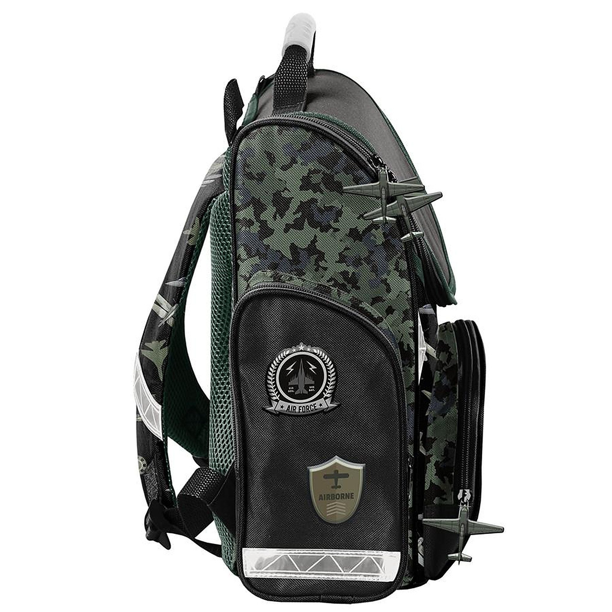 PASO Schulrucksack (Schulset, 10-tlg), Flugzeug, 10-tlg. Set