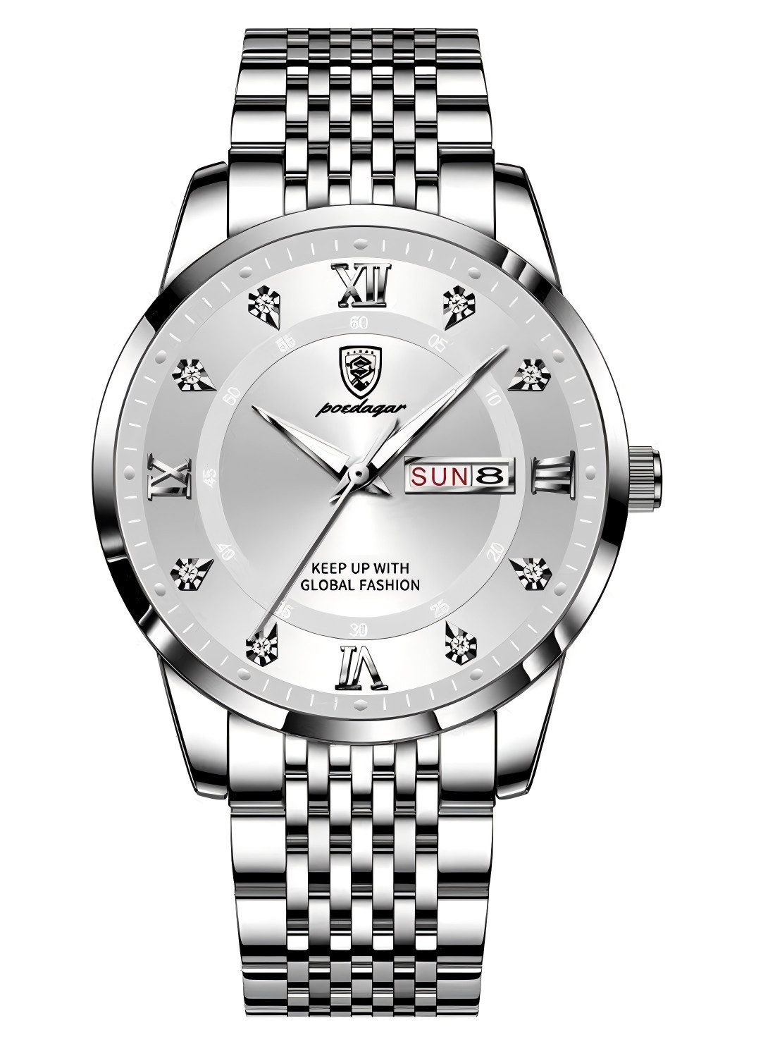 Toomoke Quarzuhr Quarzuhr Herren, Chronographenuhr, Edelstahlarmbanduhr, (Q günstig online kaufen