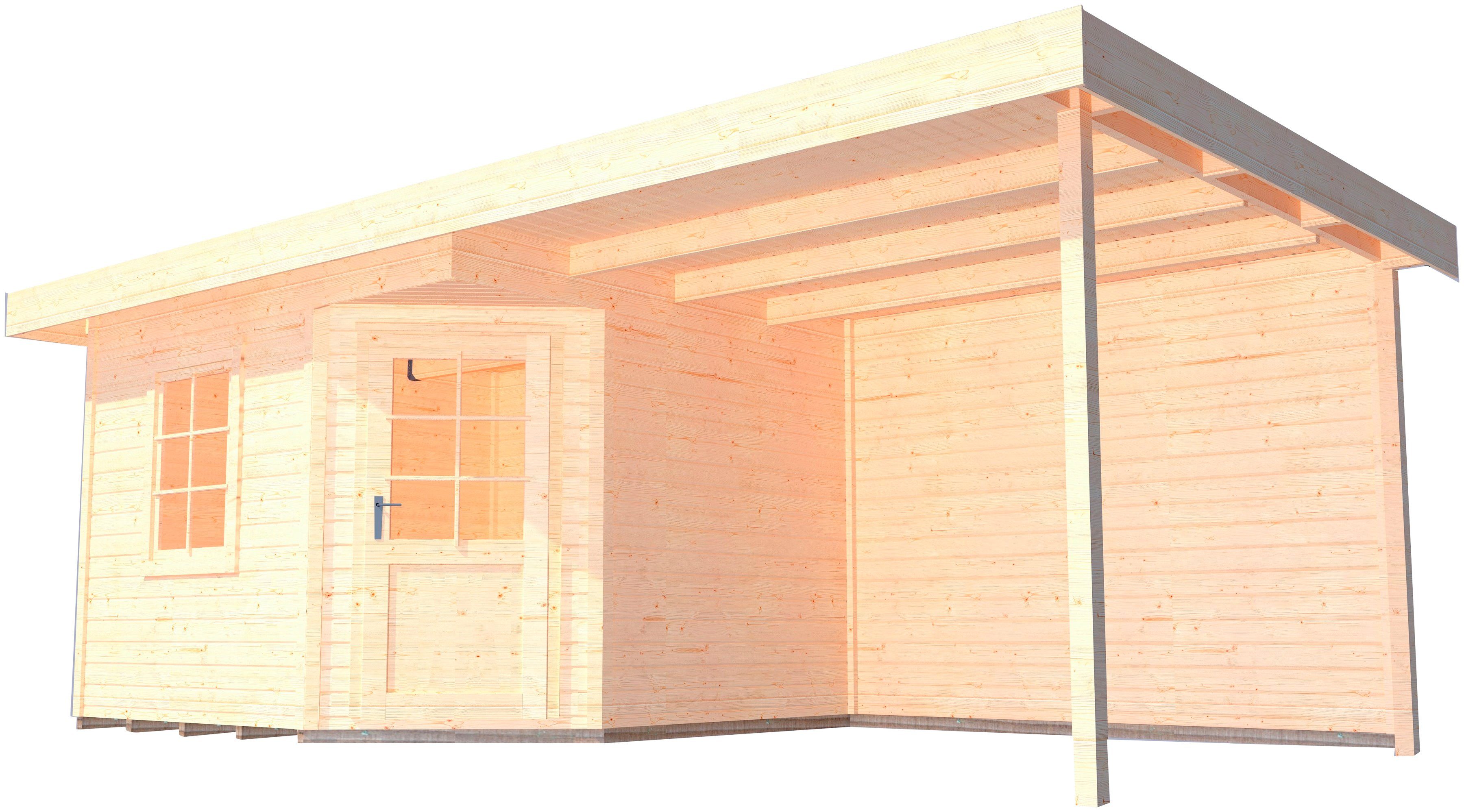 weka Gartenhaus Designhaus 213B Gr.2, BxT: 646x338 cm, (Set)