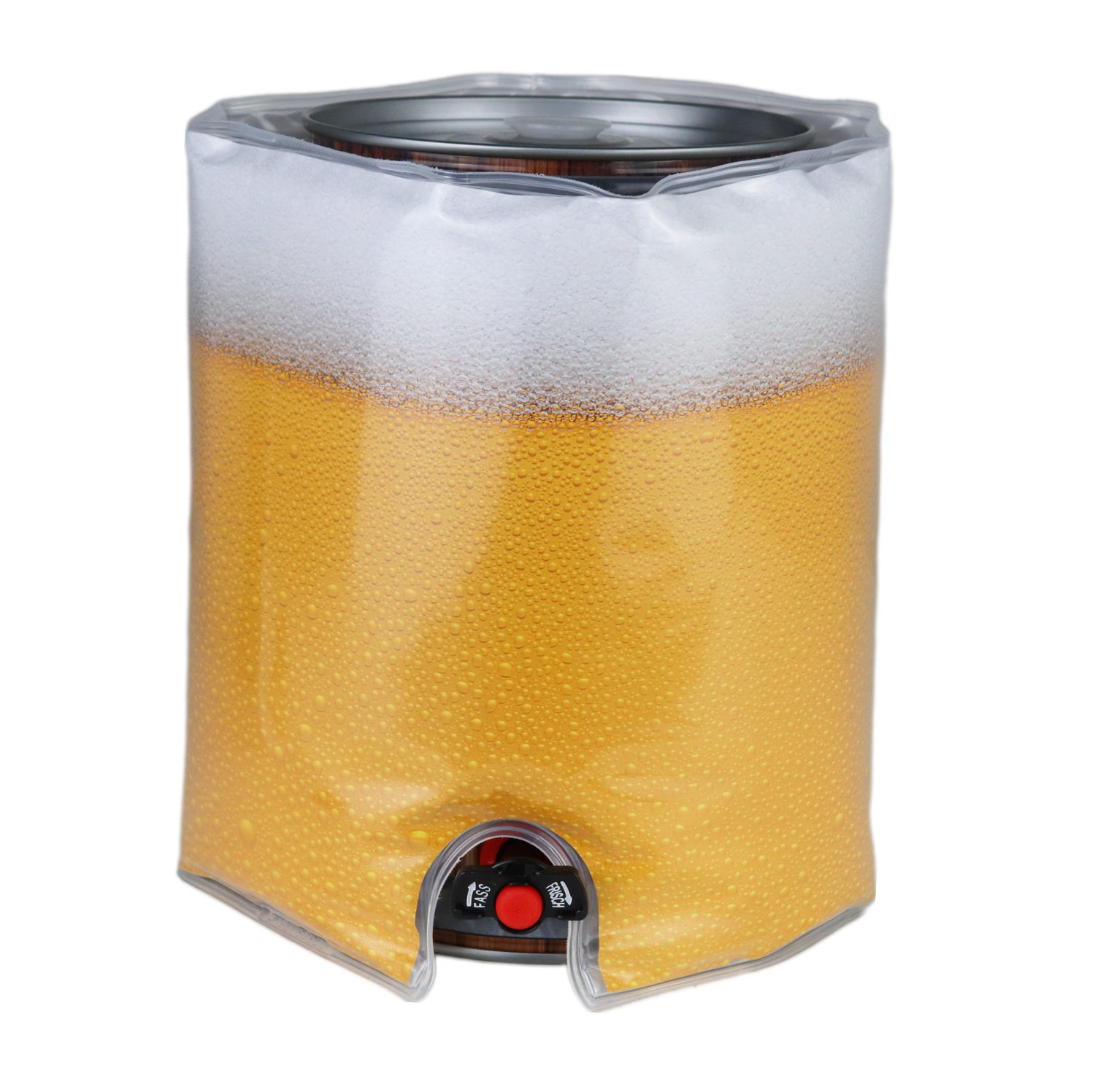 ich-zapfe Kühlmanschette Kühlmanschette für 5 Liter Fässer Bierfass