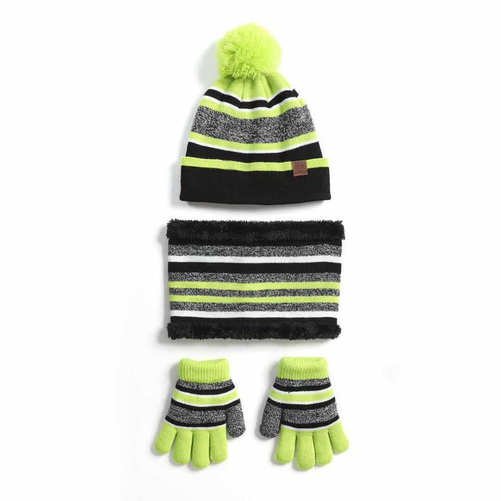 Knit Winter Mütze Kinder Handschuhe & CTGtree Mütze Accessoires Schal Schal Grün für Set