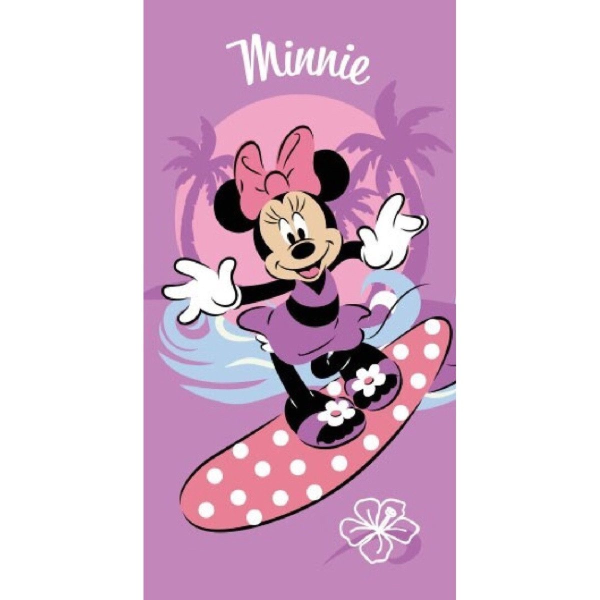 Disney Minnie Mouse Strandtuch Weiches Strandtuch – Saugstarkes Badehandtuch 70x140 cm