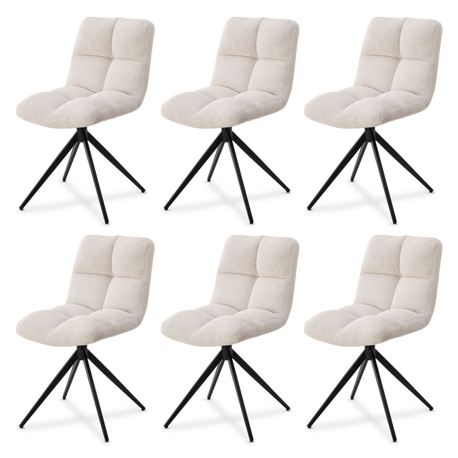 Juskys Esszimmerstuhl Dallas (6 St), 6er günstig online kaufen