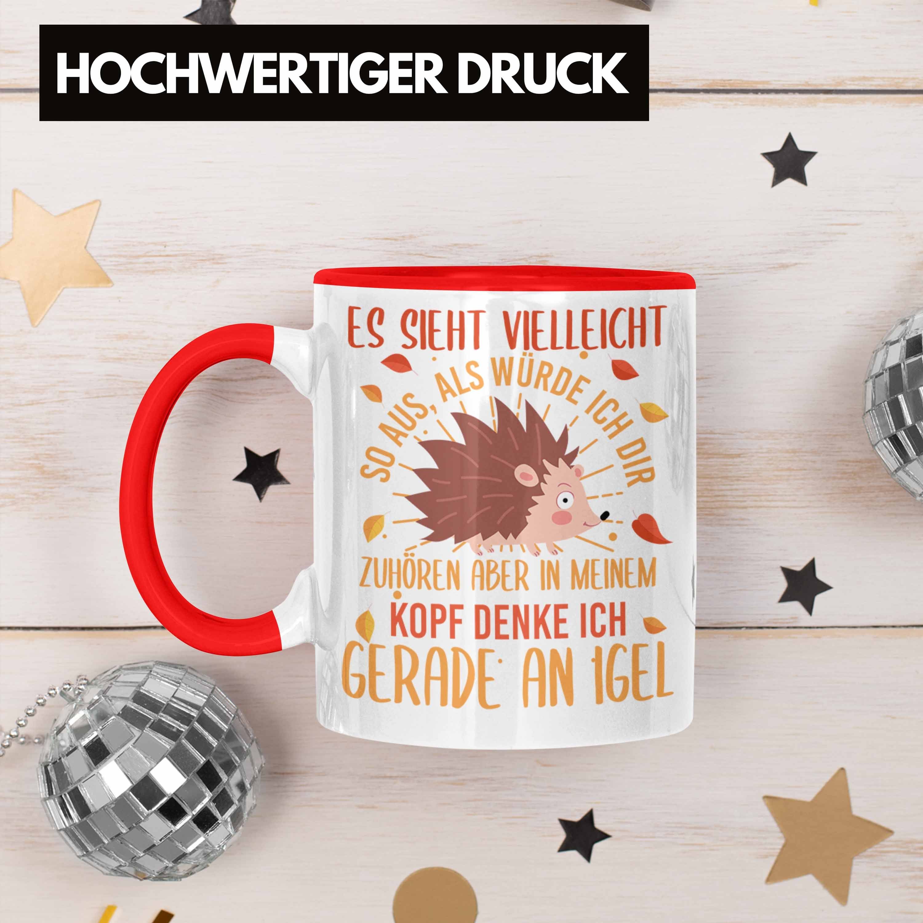 Trendation Tasse Trendation - Lustige Igel Grafik Tasse für Igel Liebhaber als Geschen