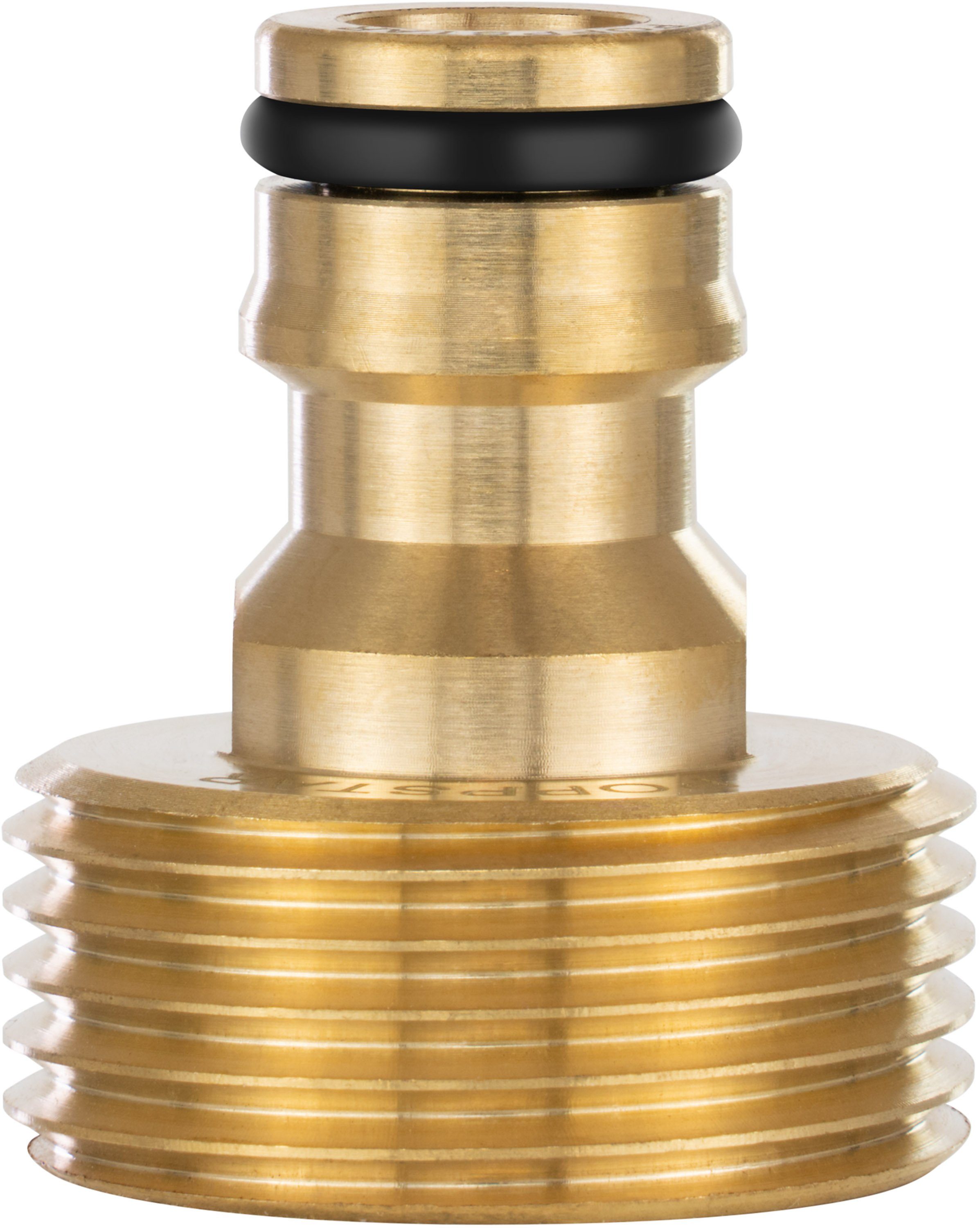 Poppstar Anschlussstück Wasserhahn-Schlauchadapter mit Außengewinde und Steckkupplung, (1-tlg., für Gartenschlauch), Gewinde 1" AG