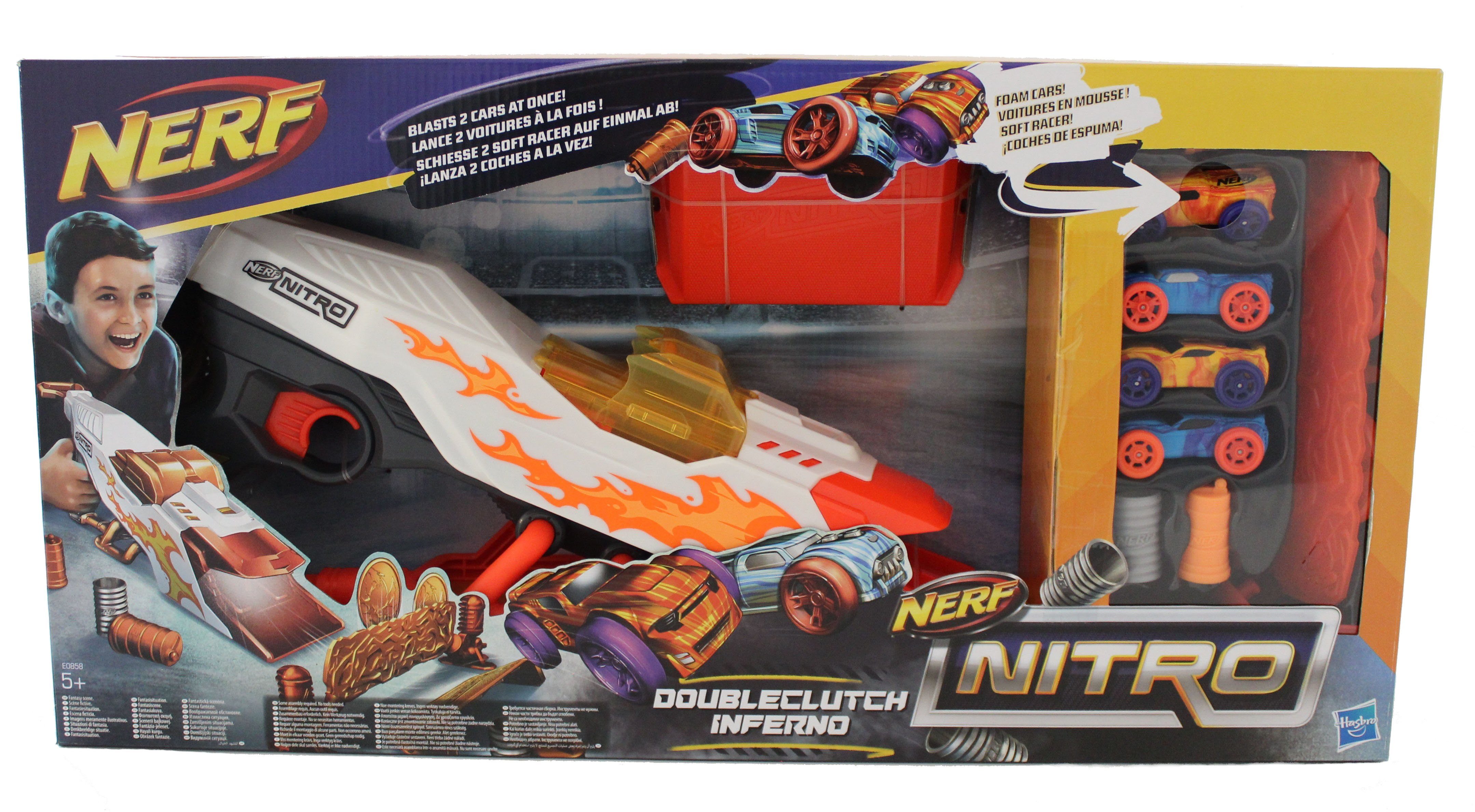 Blaster Hasbro Nerf Nitro DoubleClutch Inferno