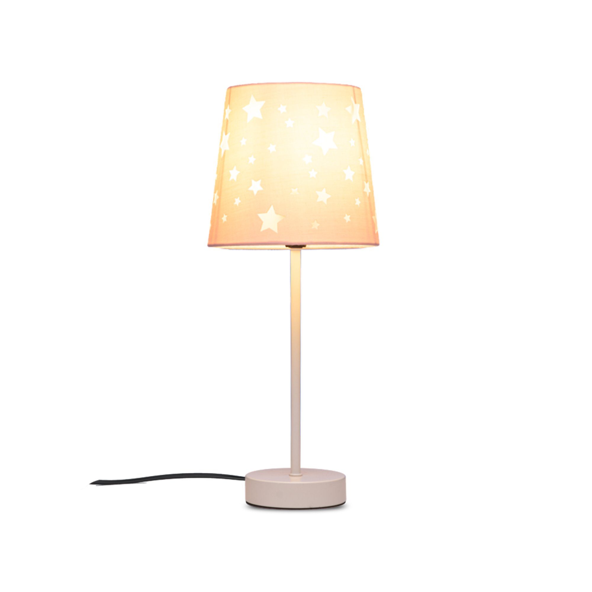 Nachttischlampe Schreibtischlampe, ohne Konsimo Leuchtmittel, E14 TATI Tischlampe Kinderlampe rosa