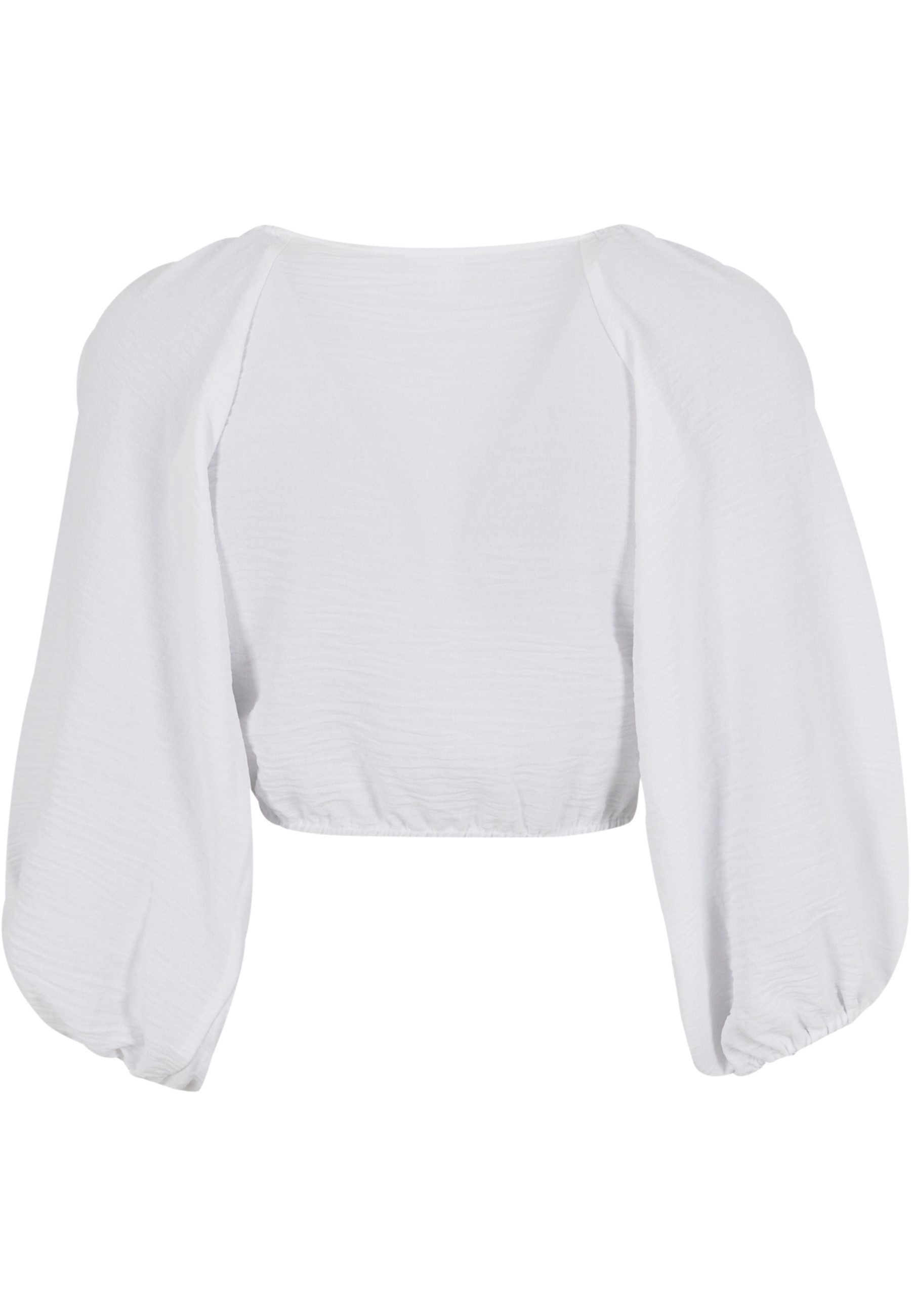 URBAN CLASSICS Klassische Bluse Urban Classics Ladies Structured Knotted Blouse