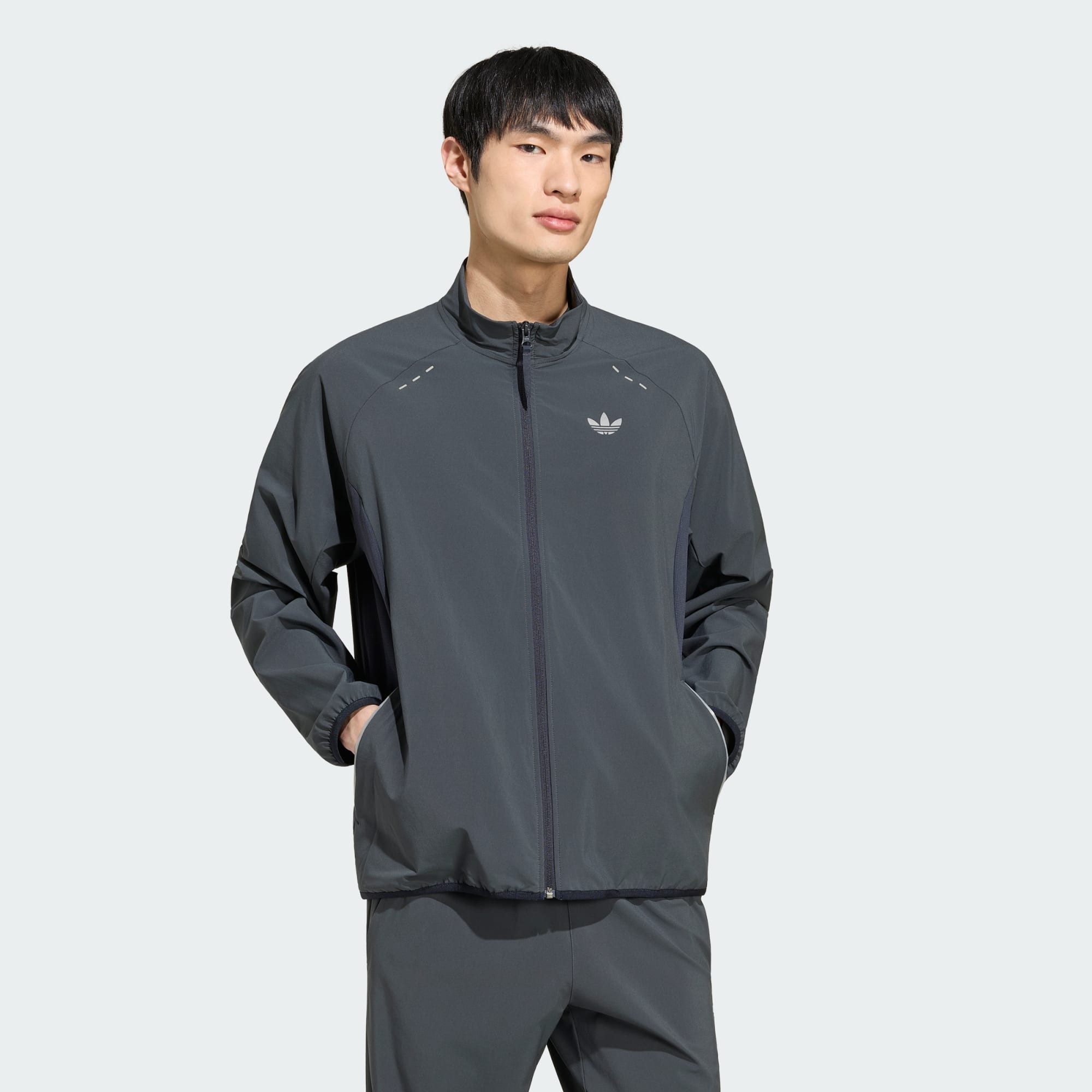 Trainingsjacke TECH TREFOIL ESSENTIALS FZ HOOD ORIGINALS JACKE