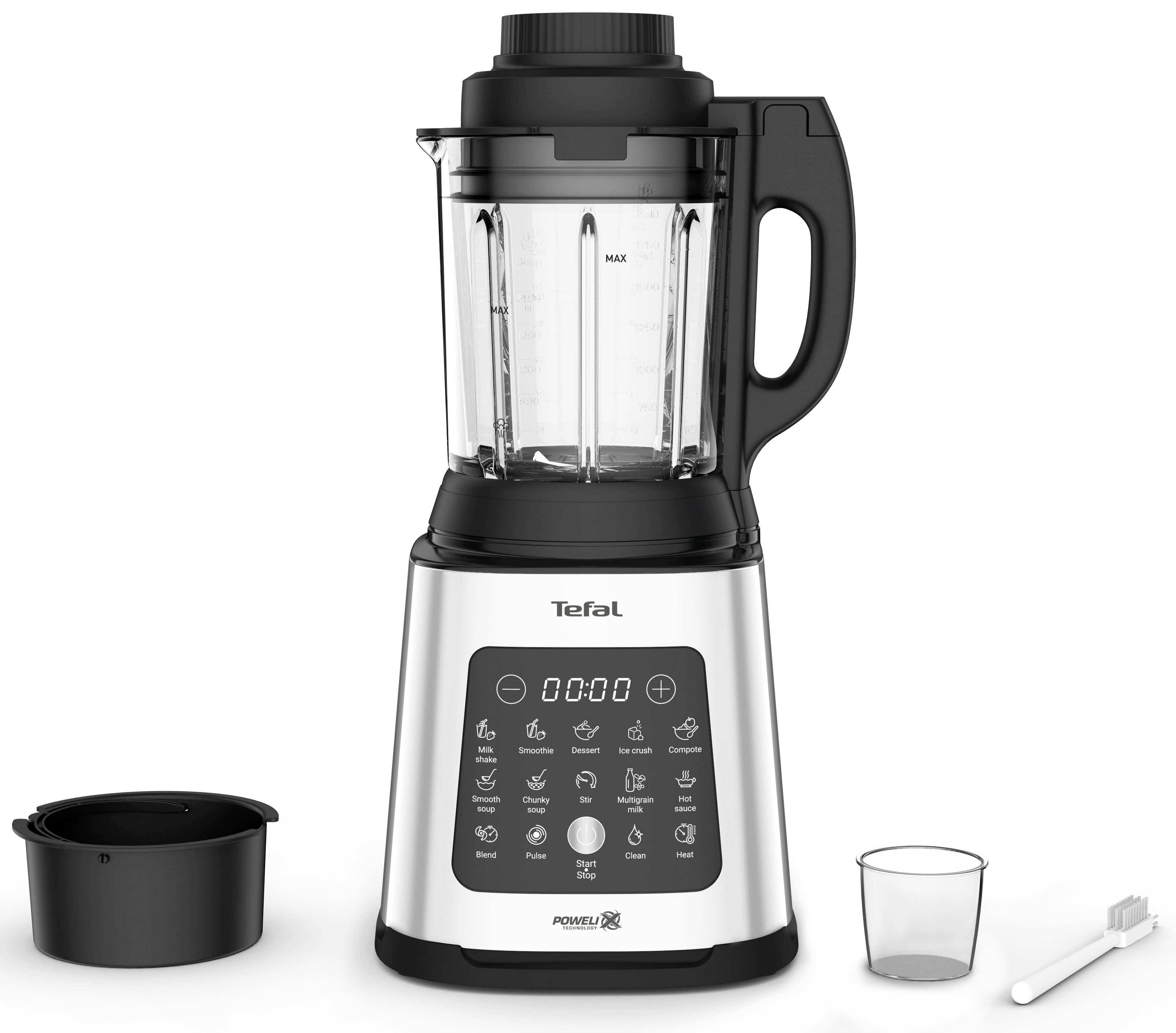 Tefal Standmixer BL83SD PerfectMix Cook, 1400 W, 2 L Fassungsvermögen, 10 Automatikprogramme