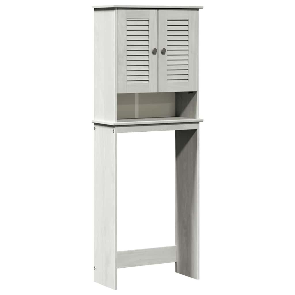 vidaXL Badezimmerspiegelschrank WC-Schränke VIGO Weiß 60 x 27 x 161 cm Massivholz Kiefer (1-St)