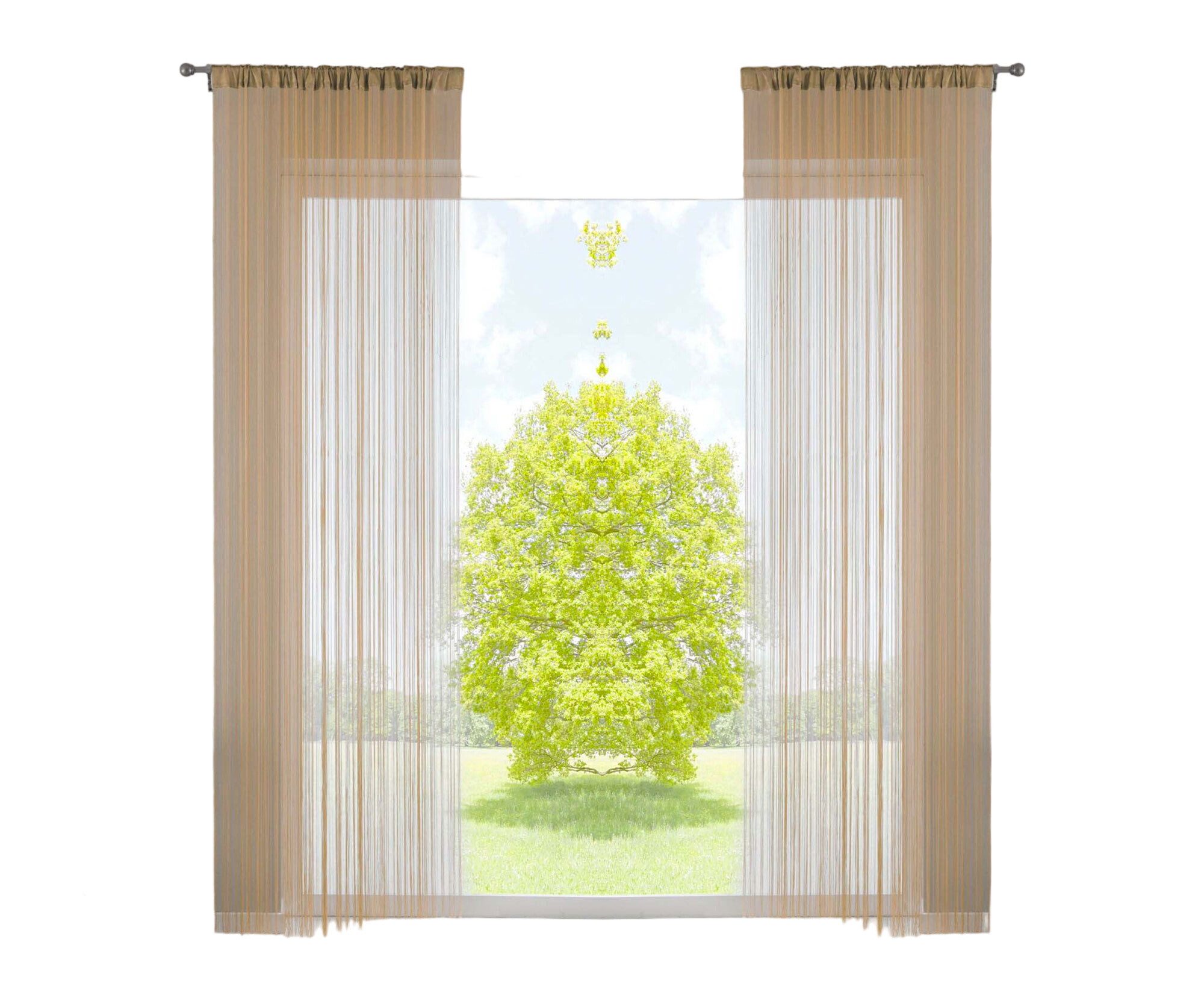 Gardinenbox Gardine (2 St), Kräuselband, transparent, günstig online kaufen