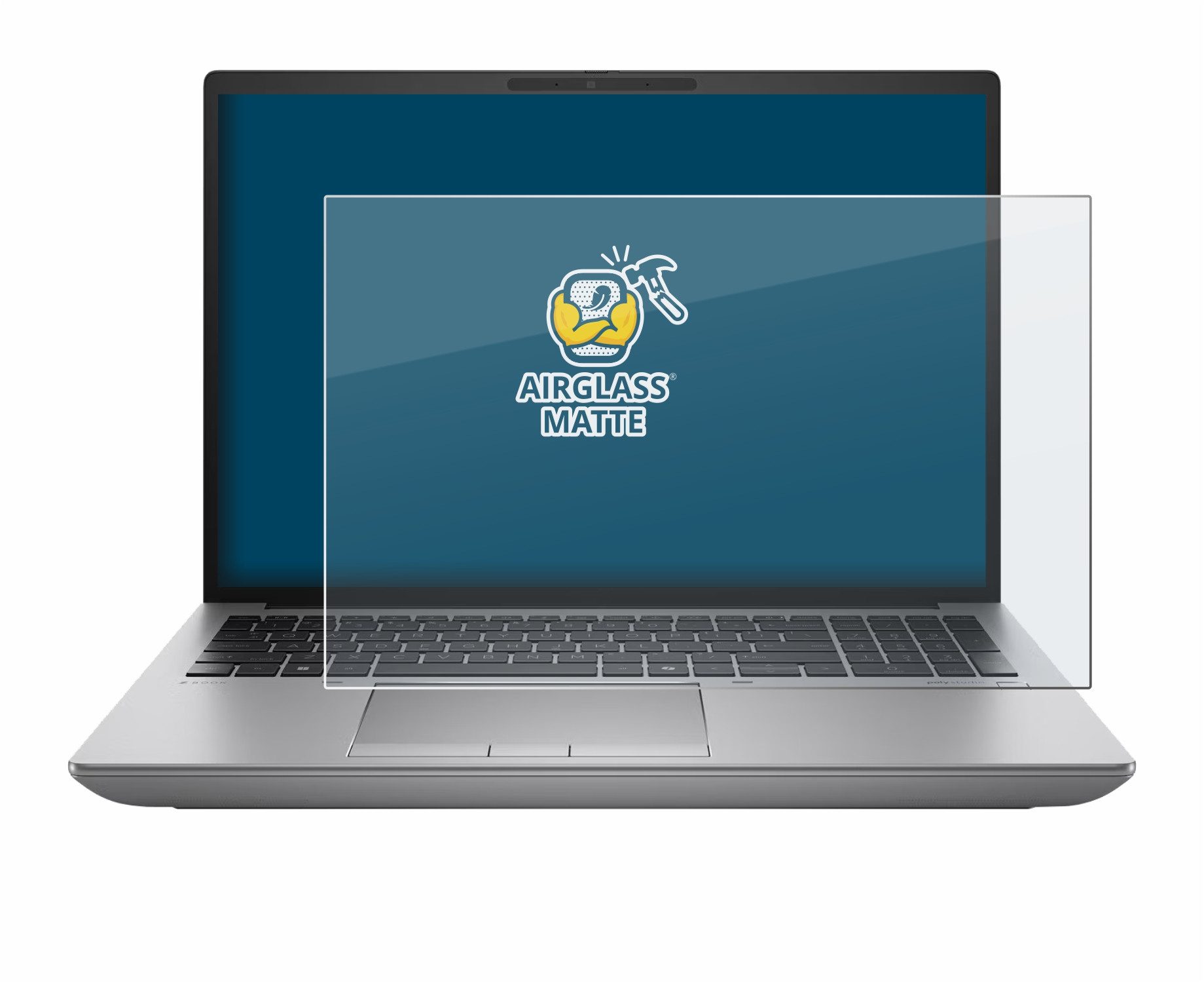 BROTECT Displayschutzglas Folie für HP ZBook Fury 16 G11 Non-Touch, Schutzfolie Glas Panzer Display Schutz matt