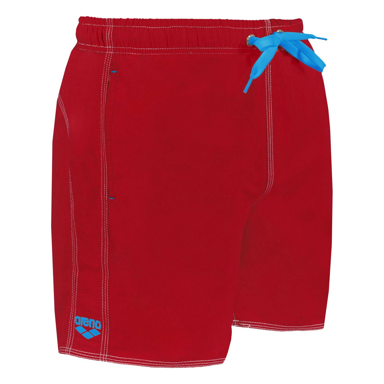 Arena Badehose Fundamentals Solid Boxer in starken Trendfarben 40515-48 red / turquoise