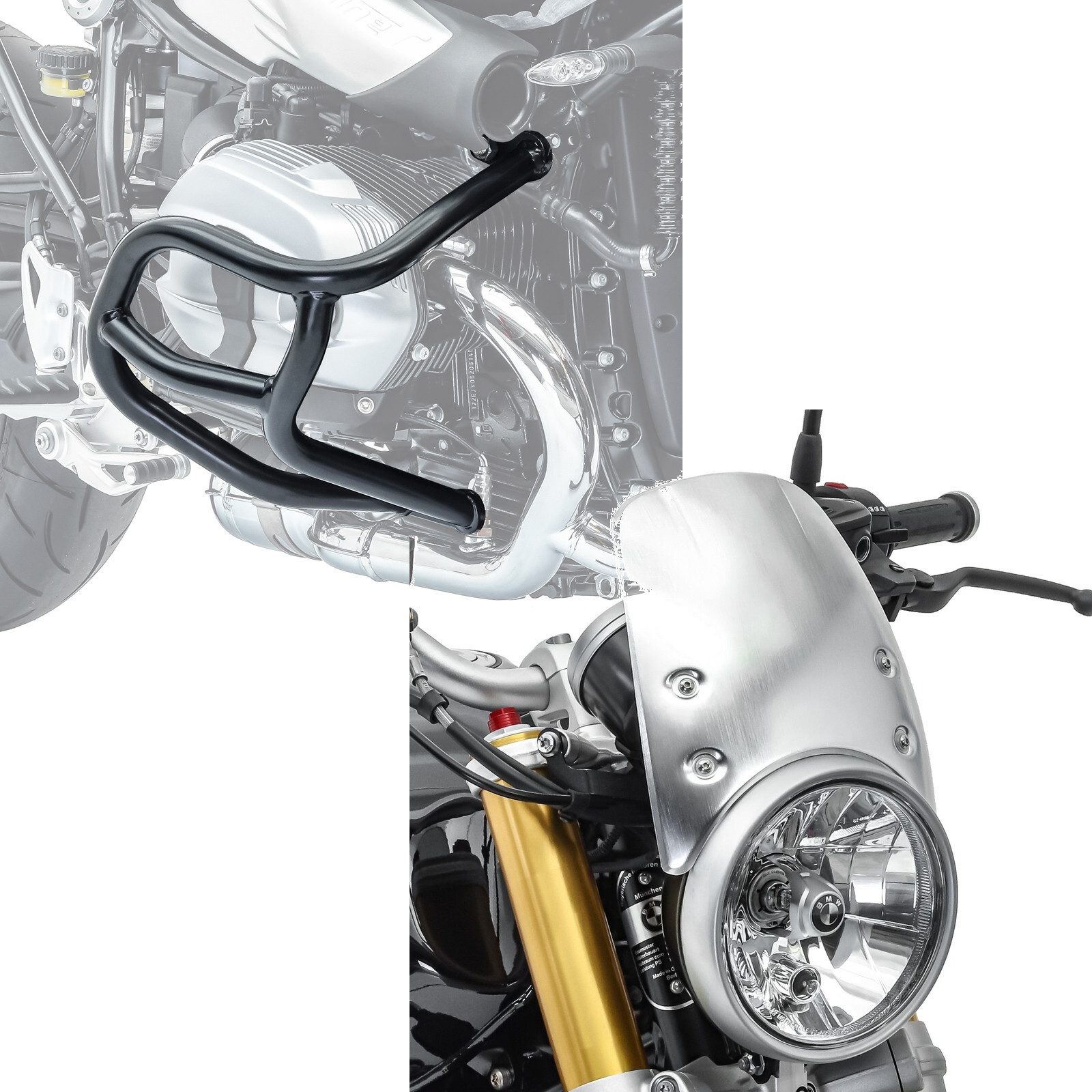 Motoguard Motor-Schutzhülle Set Sturzbügel + Windschild S43