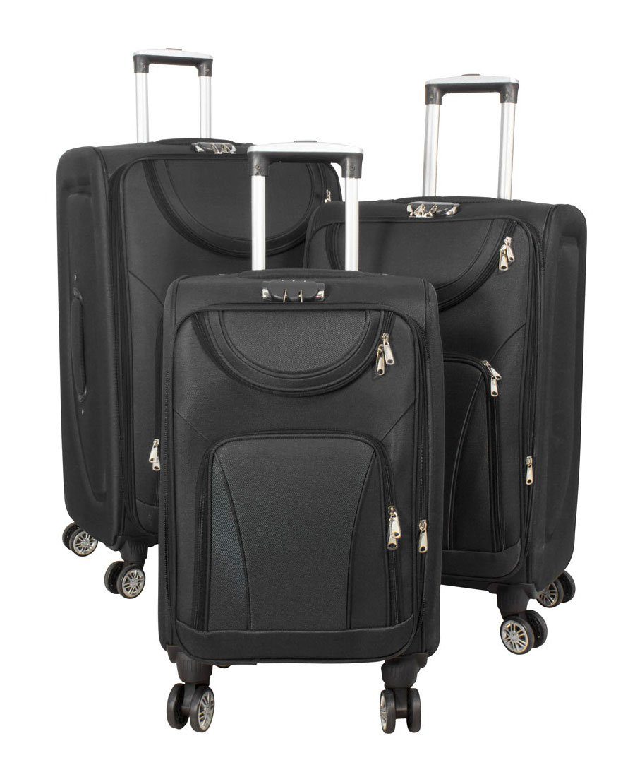 Warenhandel König Trolleyset Maribor, 4 Rollen, (3 tlg., Weichgepäck Trolley Set)