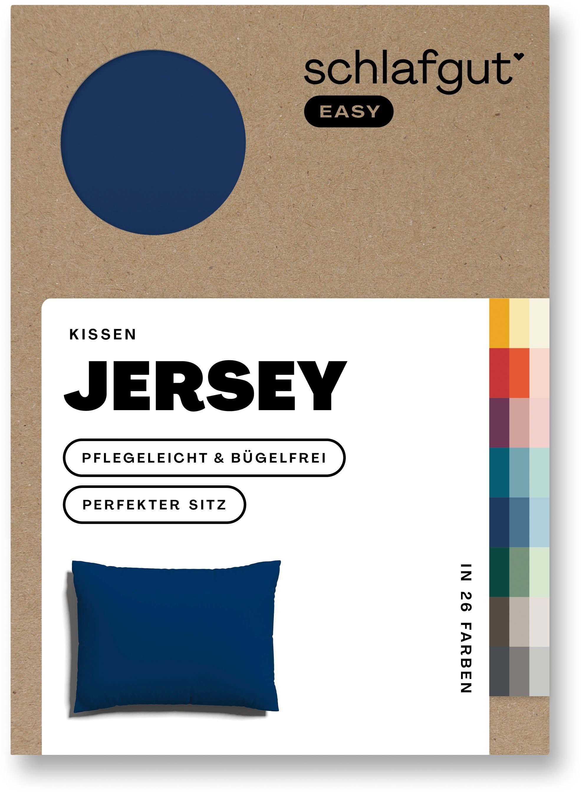 Schlafgut Kissenbezug EASY Jersey, (1 Stück), Kissenhülle mit Reißverschlus günstig online kaufen