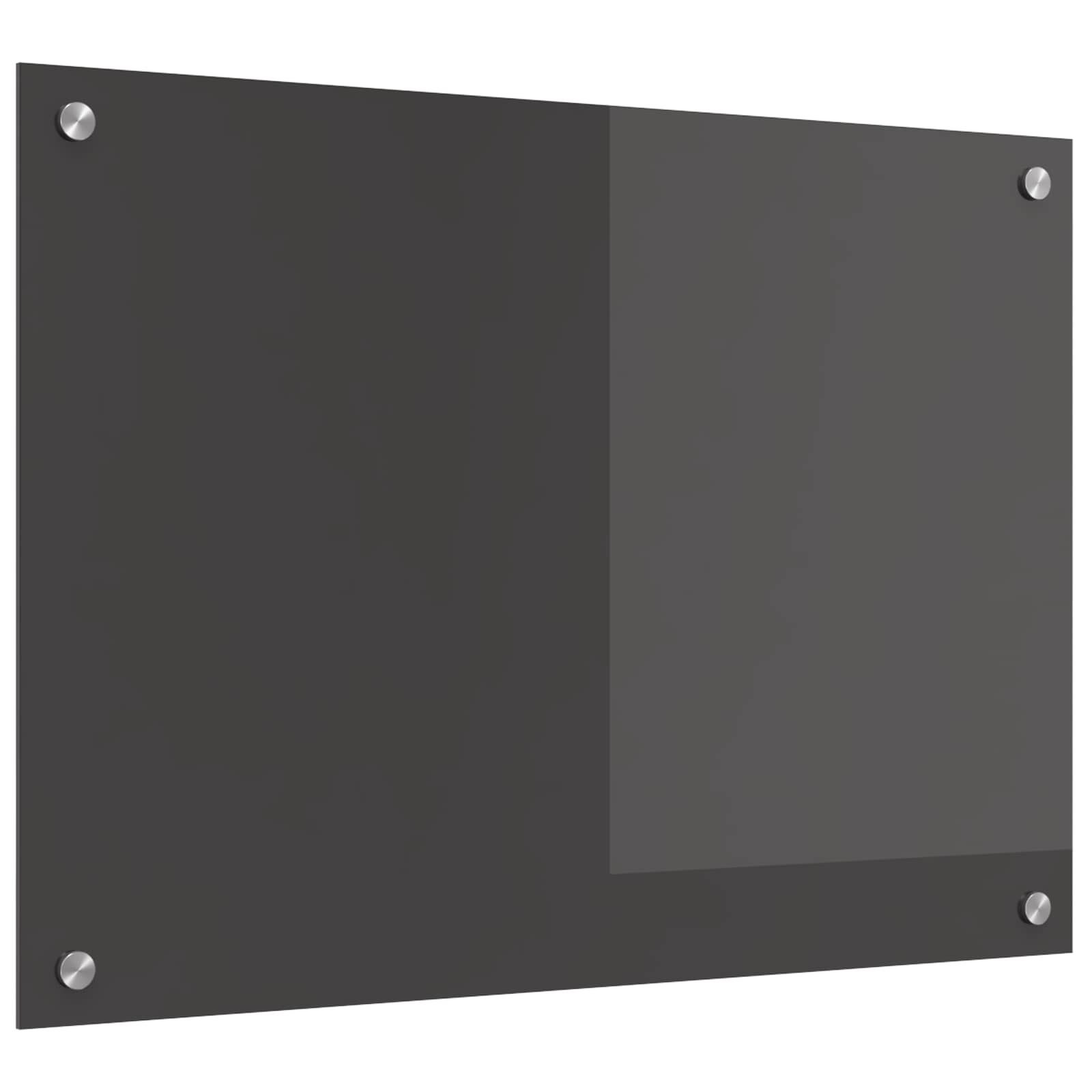 vidaXL Küchenrückwand Küchenrückwand Dunkelgrau 70 x 50 cm Gehärtetes Glas, (1-tlg)
