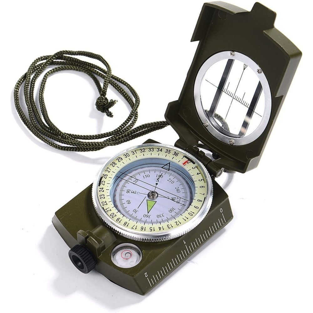 Jormftte Kartenkompass Kompass Militär Marschkompass mit Tasche