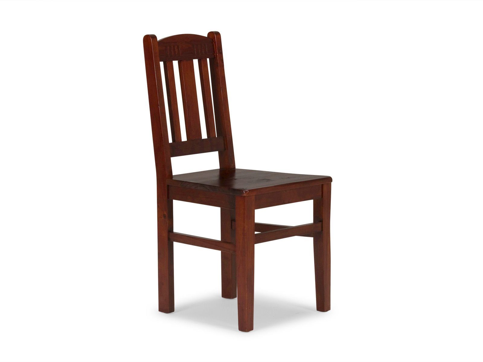 massivum Esszimmerstuhl 2er Set Holzstuhl Catana braun