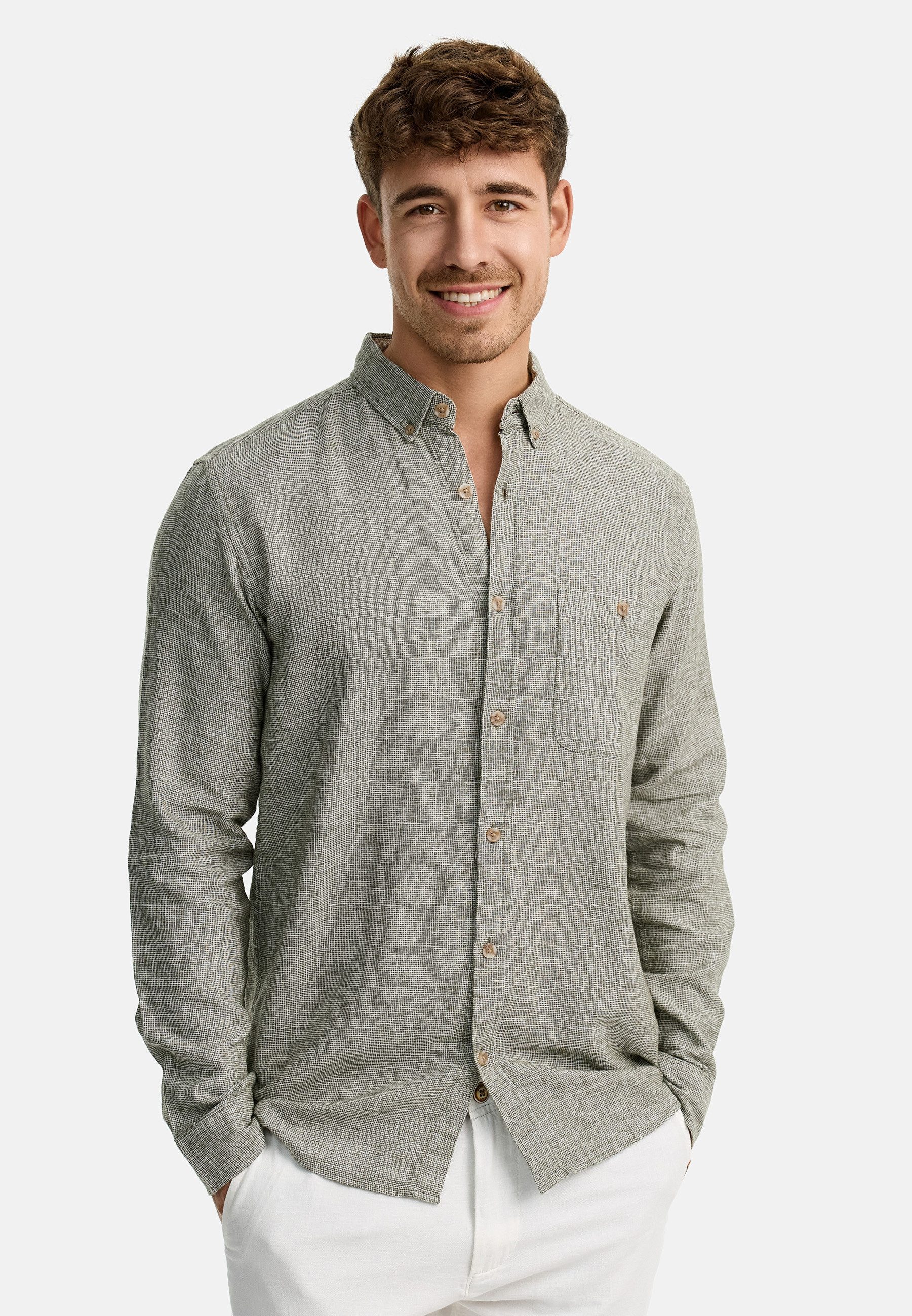 Indicode Langarmhemd Herren INNiell Herrenhemd Langarm günstig online kaufen