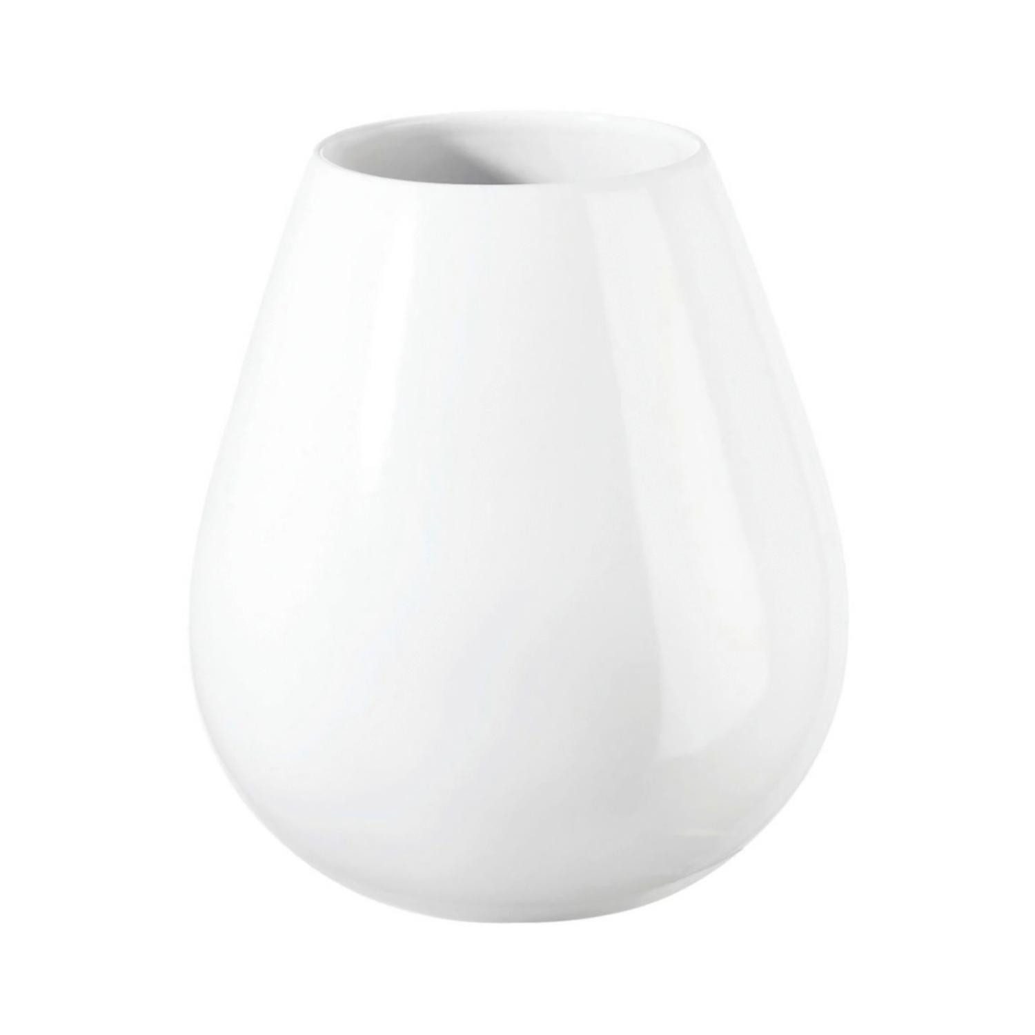 ASA SELECTION Tischvase EASE XL, Ø 28 x H 32 cm, Weiß, Steingut, glänzend, (1 St), wasserdicht