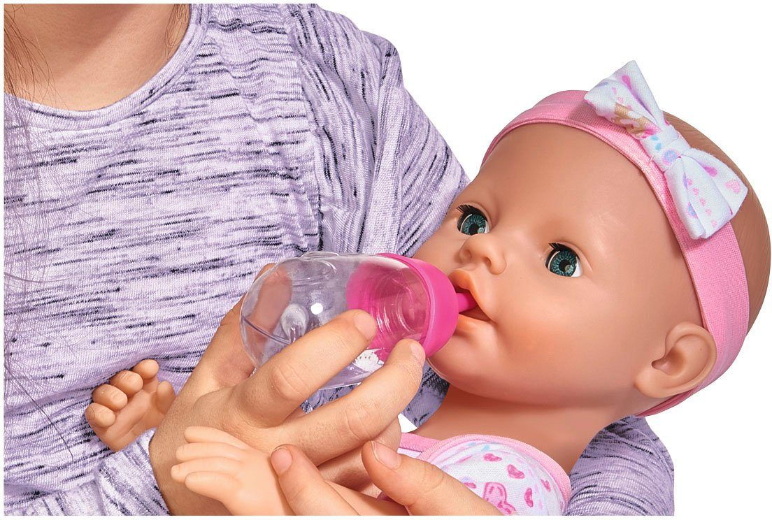 SIMBA Baby Doll New Born Baby, with pink accessories