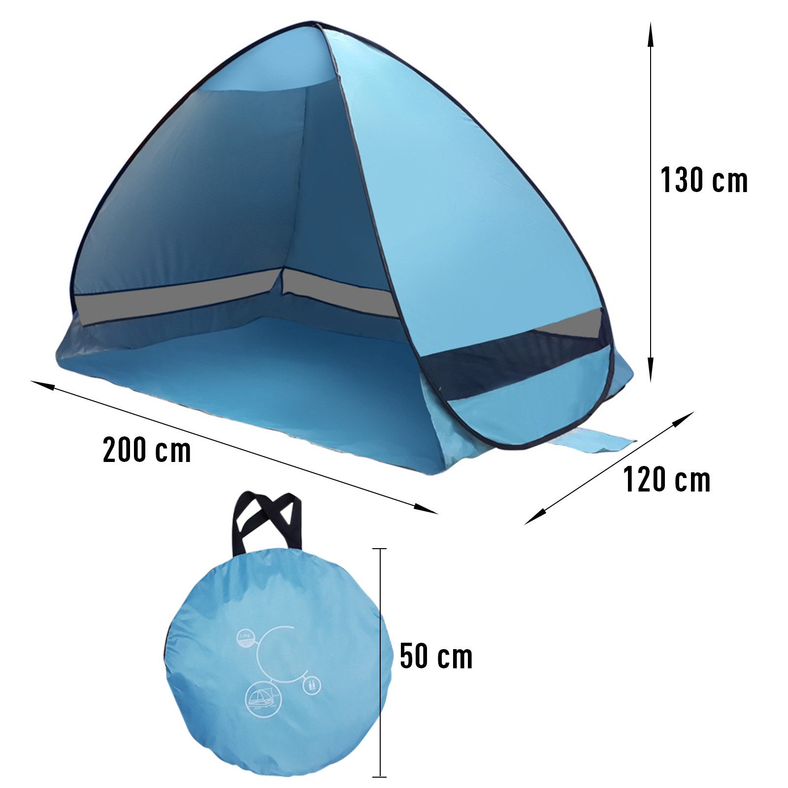 GarveeMore Strandmuschel Beach Shelter Sonnenschutz UV50+ günstig online kaufen