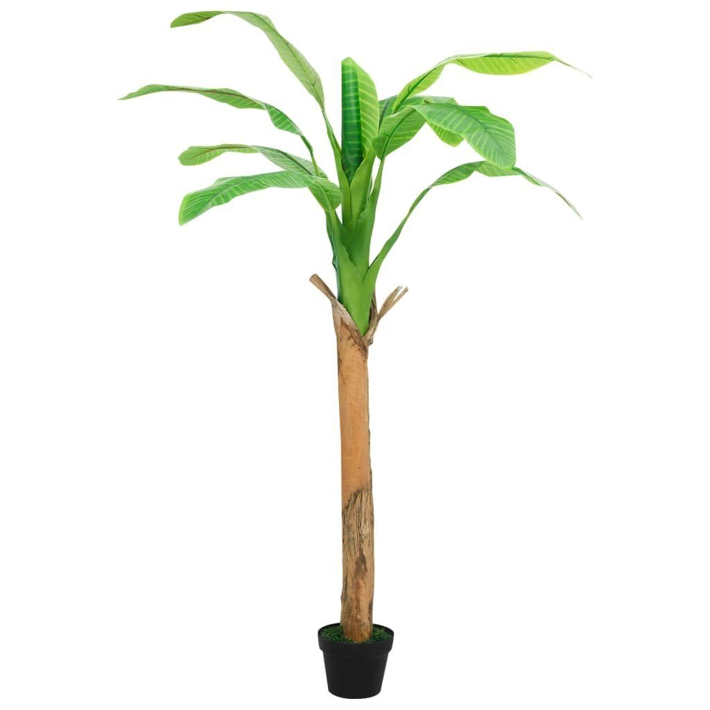 Kunstpflanze Künstlicher Bananenbaum mit Topf 180 cm furnicato, Höhe 180 Grün, cm