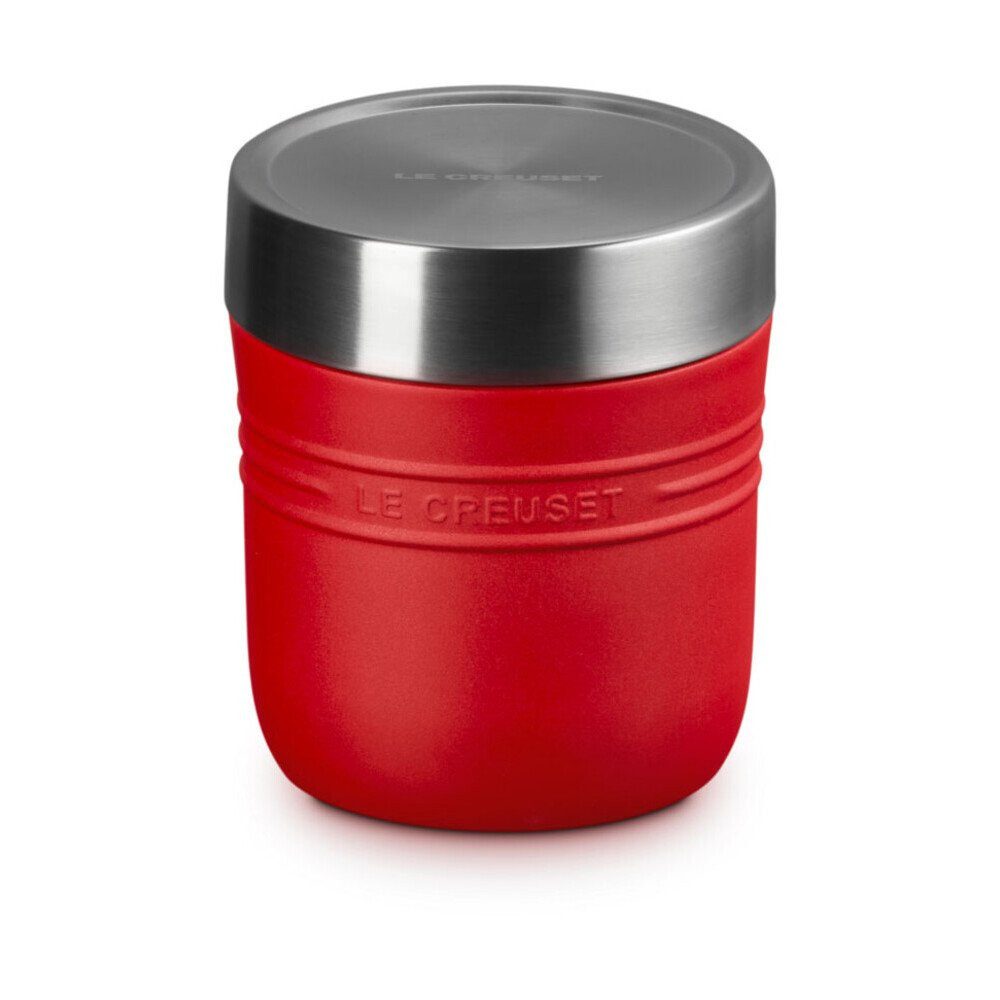 LE CREUSET Thermobehälter Thermobehälter 0,5 l On The Go Kirschrot, Edelstahl, 500ml, Edelstahl, rot, nicht spülmaschinengeeignet, vakuumisoliert