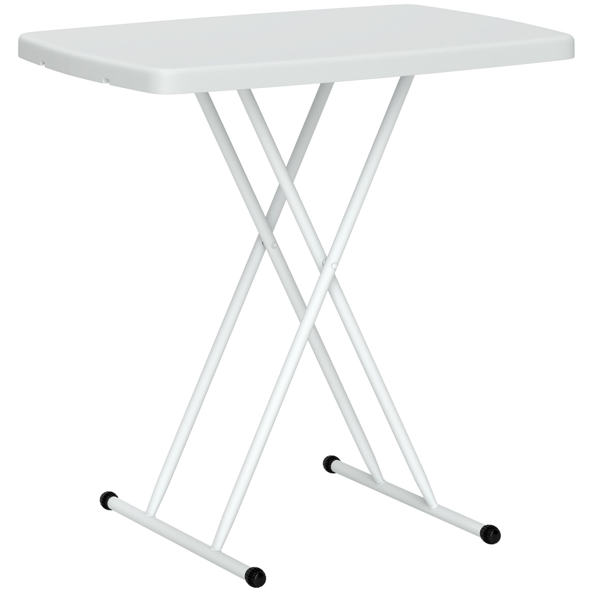 Outsunny Gartentisch höhenverstellbar, klappbar, aus Kunststoff, günstig online kaufen