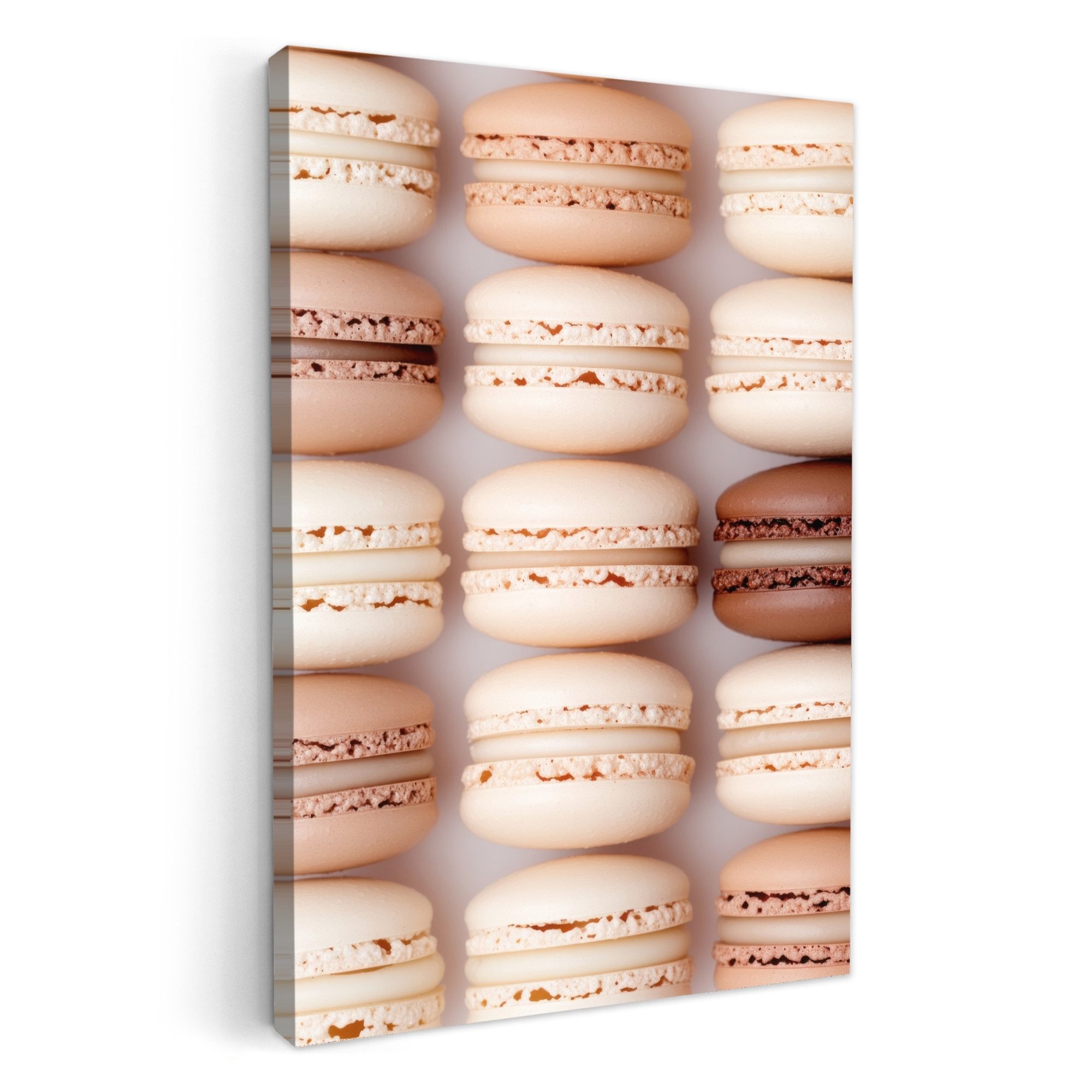 OneMillionCanvasses® Leinwandbild Makronen - Beige - günstig online kaufen
