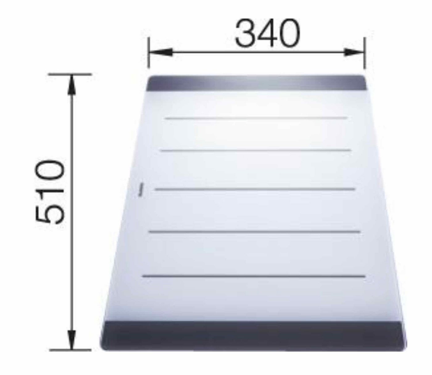 Thumbnail - Blanco Einbauspüle BLANCO Schneidbrett Glas AXIS II 510 x 340 mm