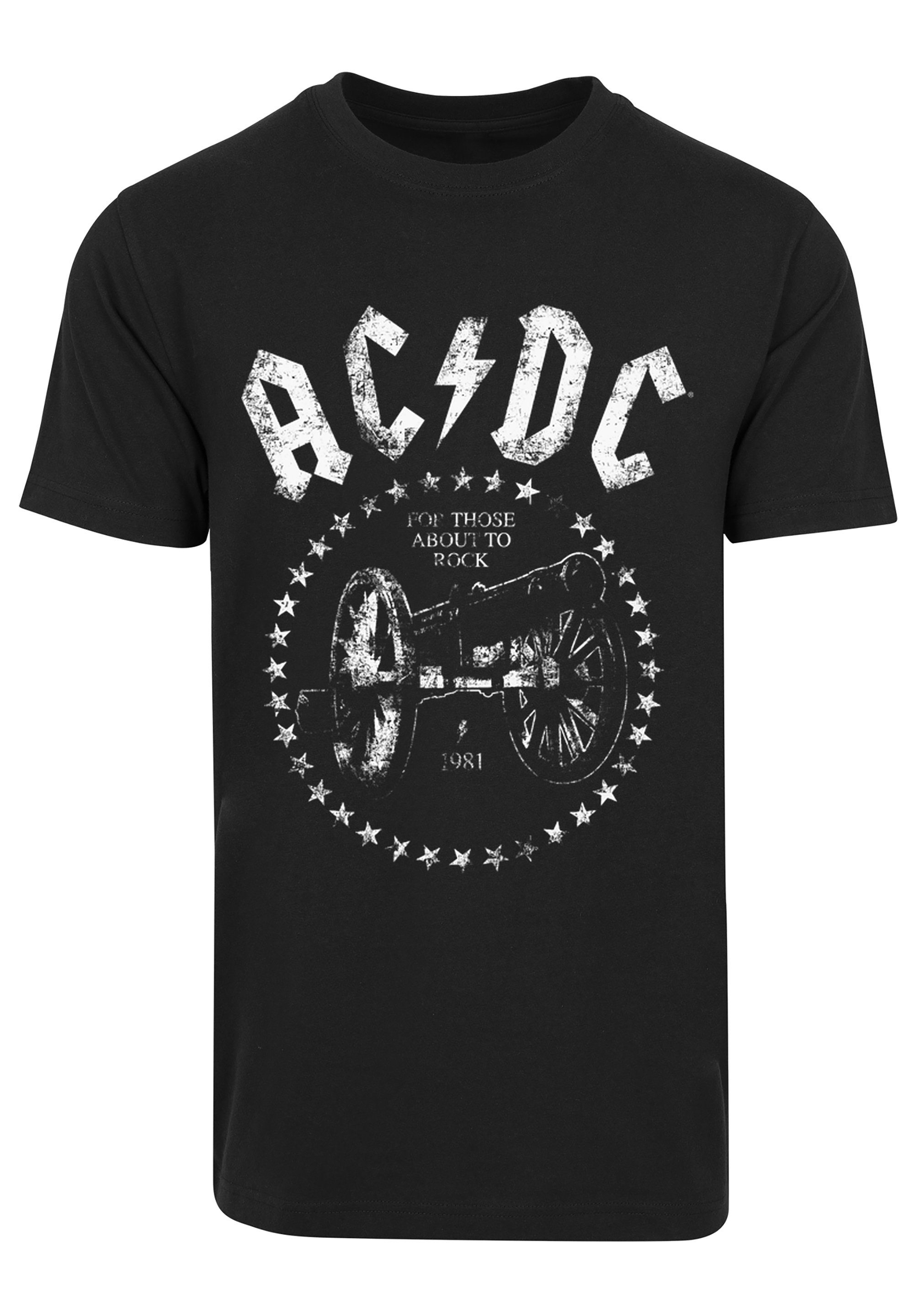 ACDC Kinder We You für Herren F4NT4STIC Print Salute T-Shirt & Cannon