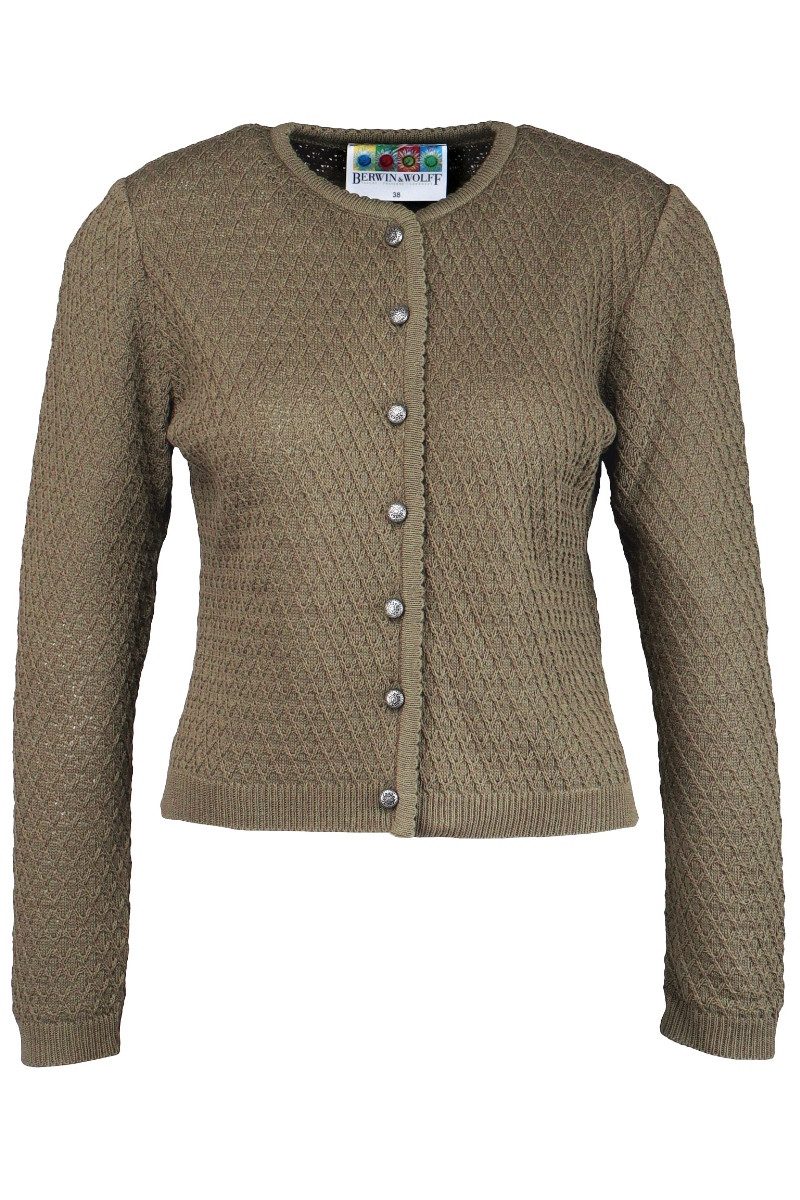 Berwin & Wolff Trachtenjacke Trachten Strickjacke - HELOISE - haselnuss