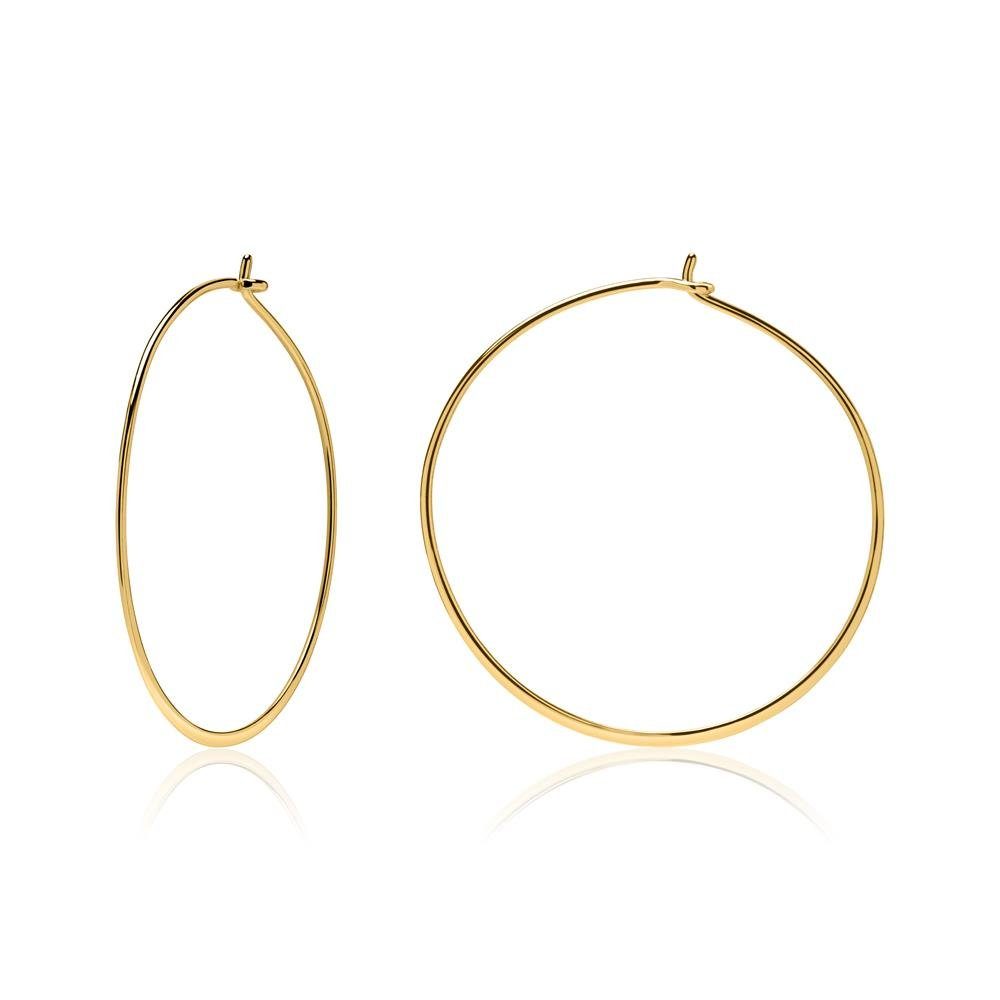 Paar Ohrstecker lanii Creolen 925er Silber (Gold)