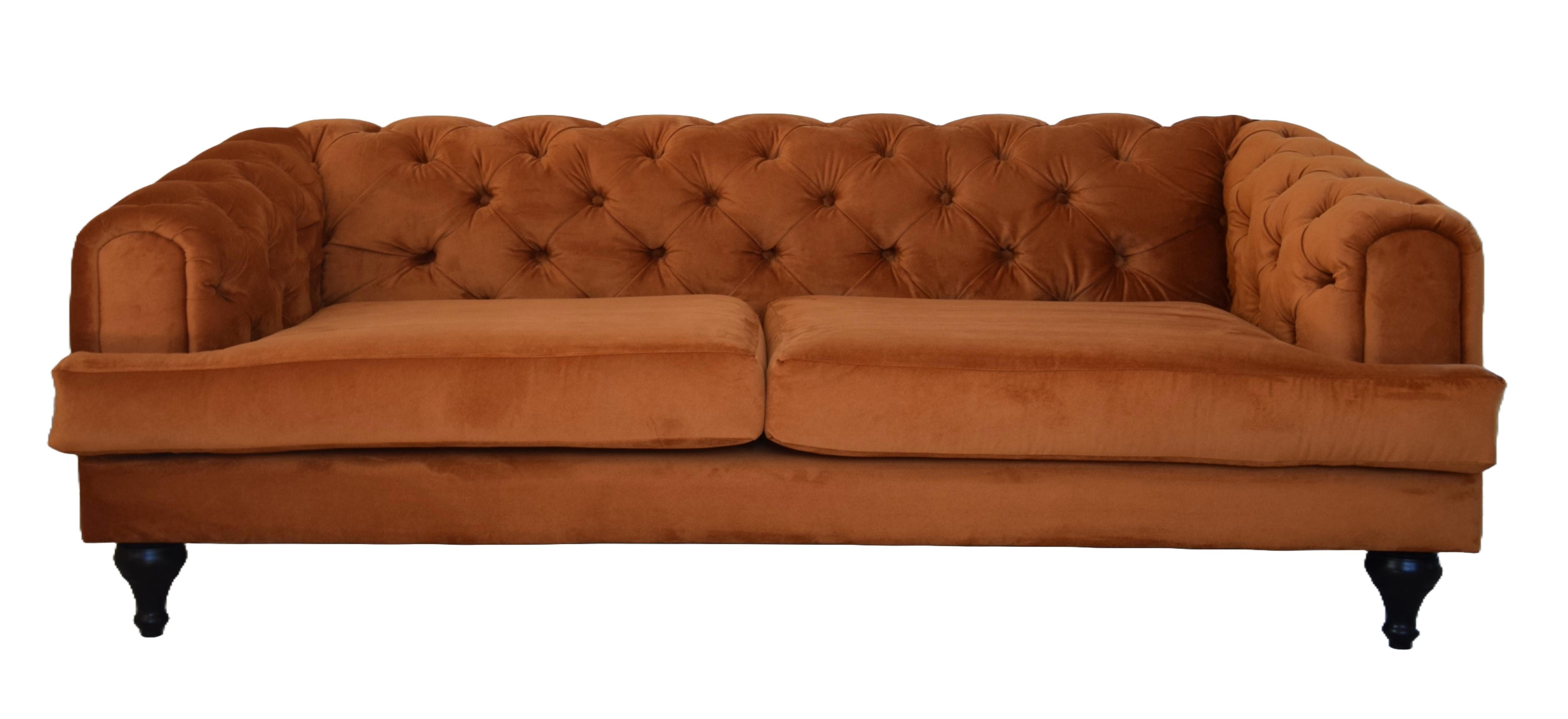 Xlmoebel Chesterfield-Sofa Neue 4-Sitzige Stoff-Sofagarnitur im Chesterfield-Design, 1 Teile, Hergestellt in Europa