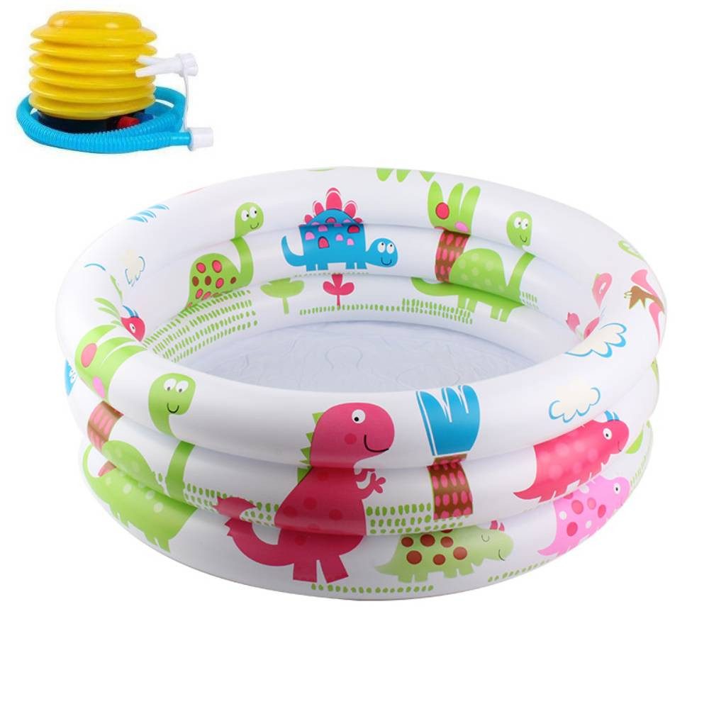 Blusmart Planschbecken Aufblasbares Kinderpool Babypool, (Kinderpool,Kinder Planschbecken, Anti-Leck-Ventilstopfen), Kinder Sommer Pool Spielzeug Für Pool Party