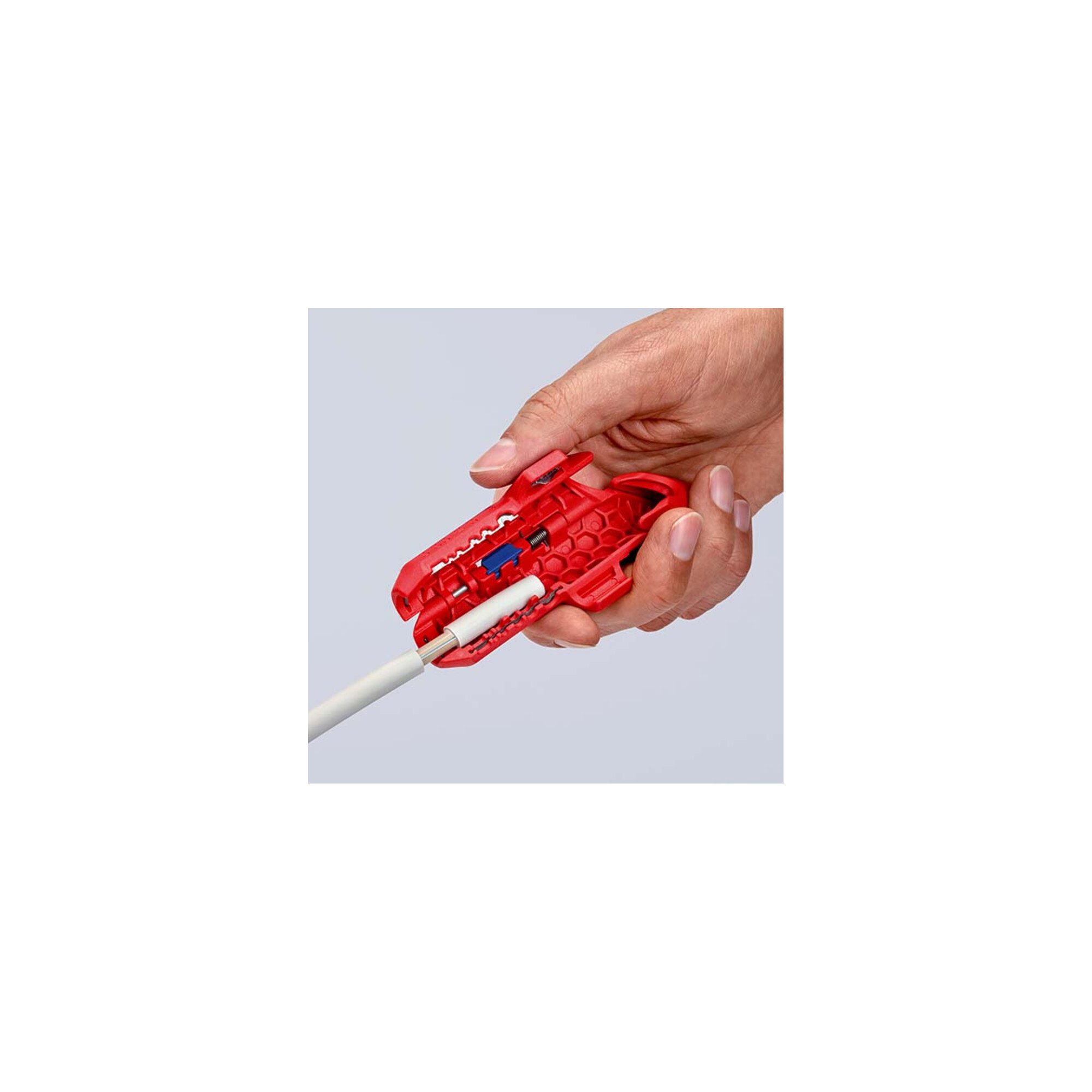 Knipex Abmantelungsmesser KNIPEX 16 95 02 SB ErgoStrip® Universal-Abmantelungswerkzeug für Links