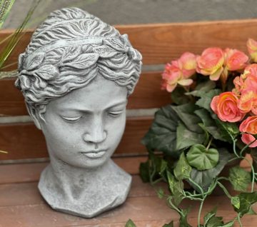 Stone and Style Gartenfigur Steinfigur Frauenbüste Madeleine frostfester Steinguss