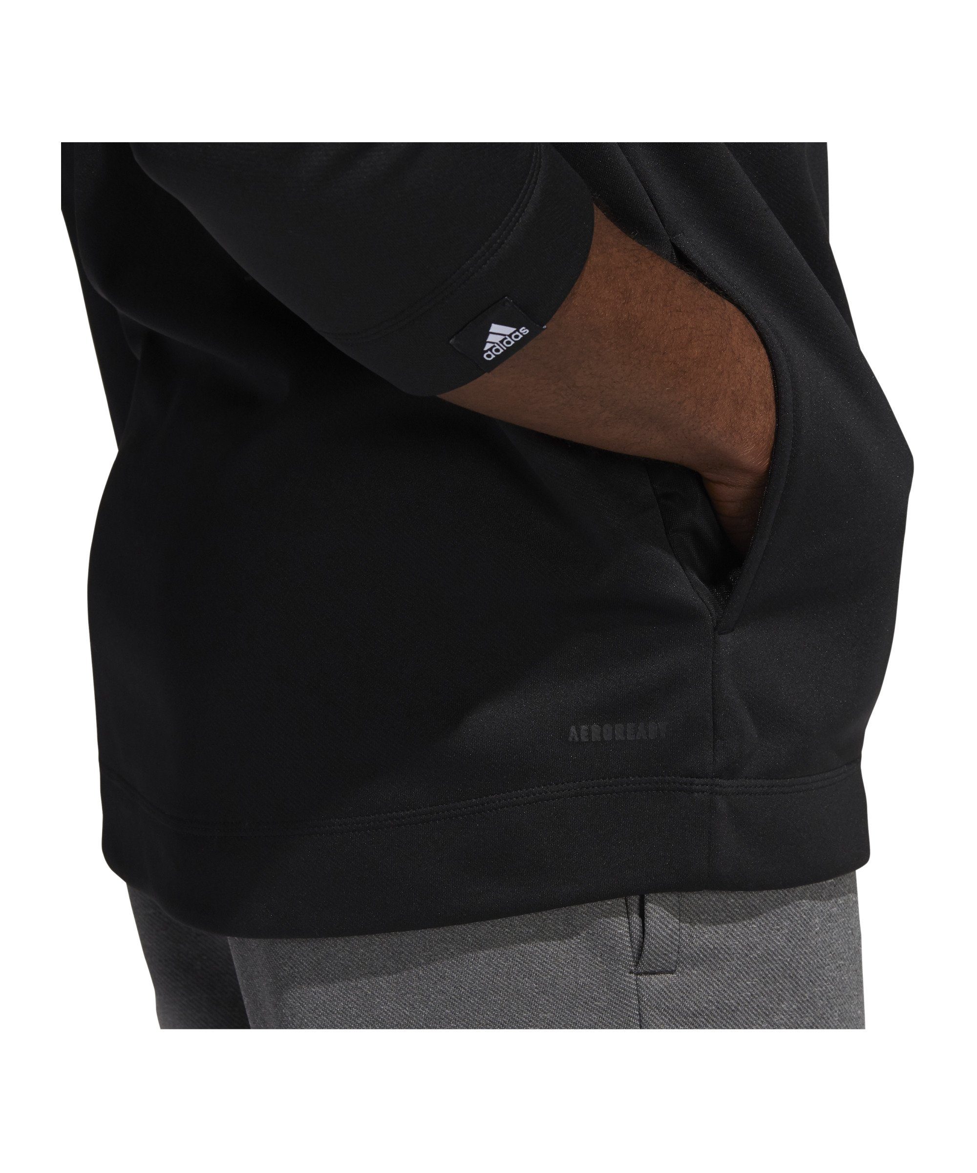adidas Performance Sweatshirt HalfZip Sweatshirt schwarzweiss