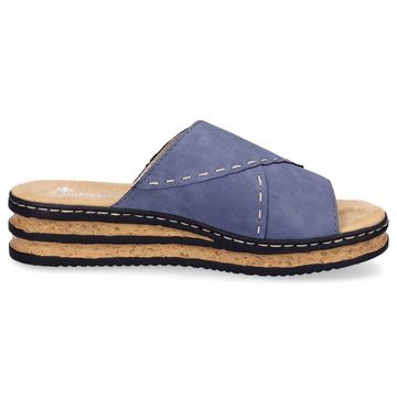 Rieker Rieker Damen Pantolette blau Pantolette