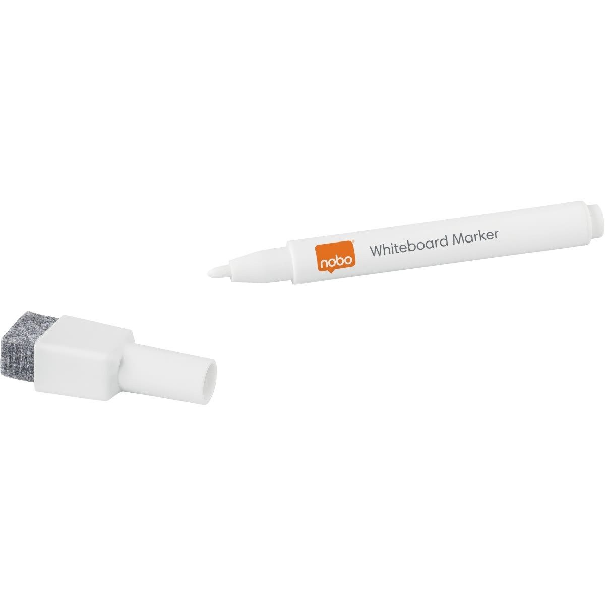 NOBO Whiteboard Marker Boardmarker magnethaftend VE=6 Stück weiß